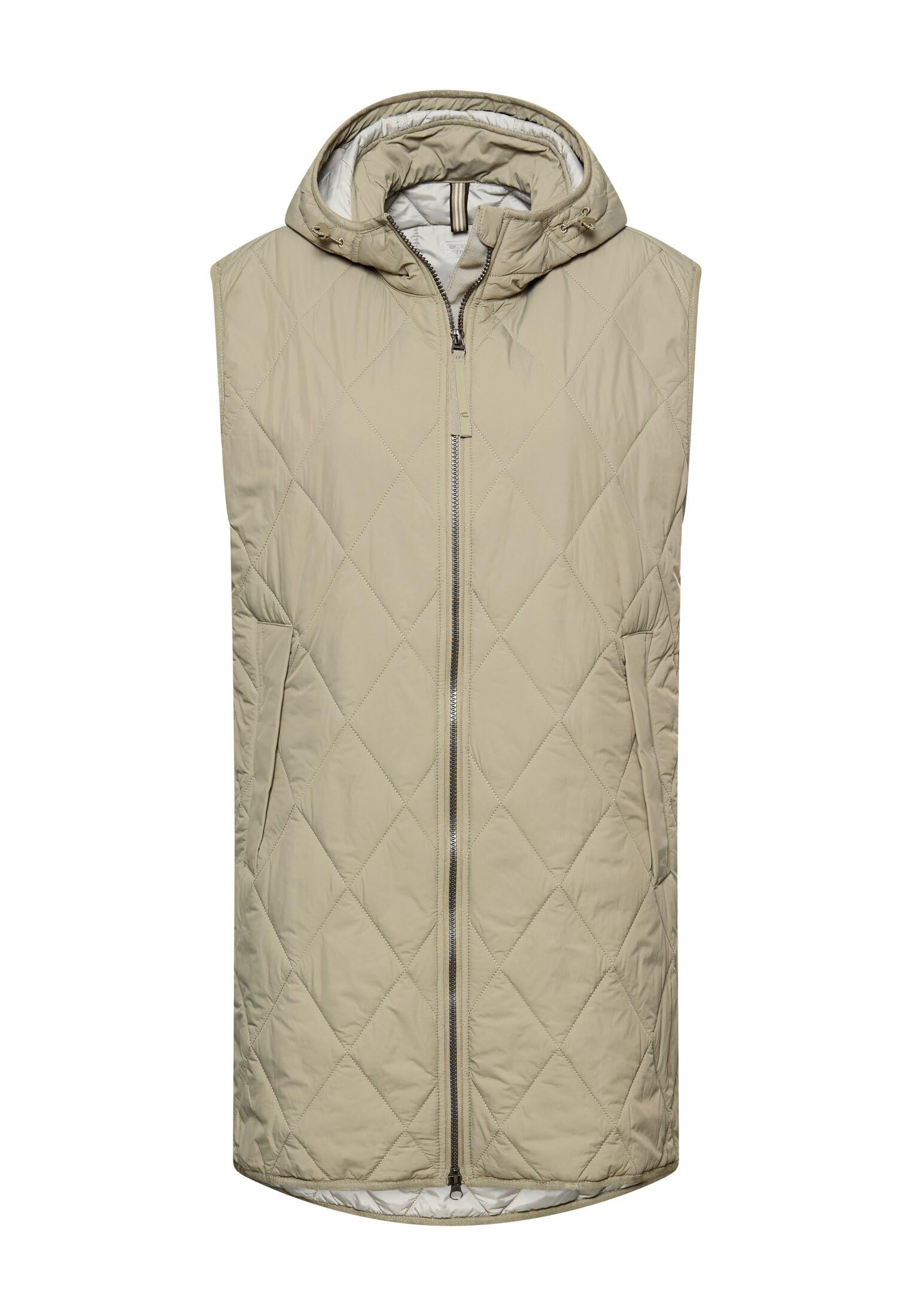 camel active Damen Lange Weste mit Kapuze