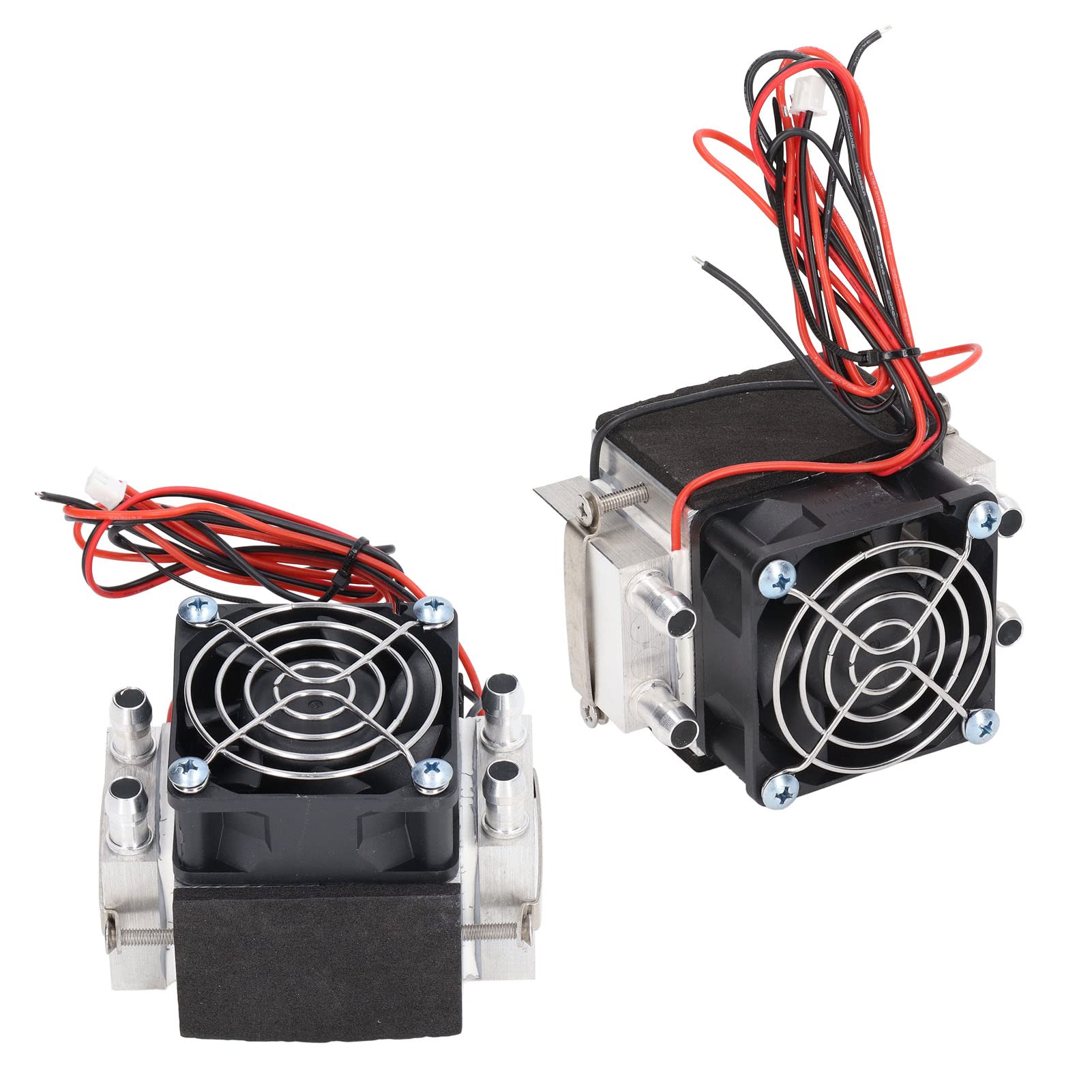 Refroidisseur Thermoélectrique Peltier, Module de Refroidissement à Semi-conducteur DC 12 V Mini Dissipateur Thermique de Refroidissement par Eau éolienne Double Cœur pour la