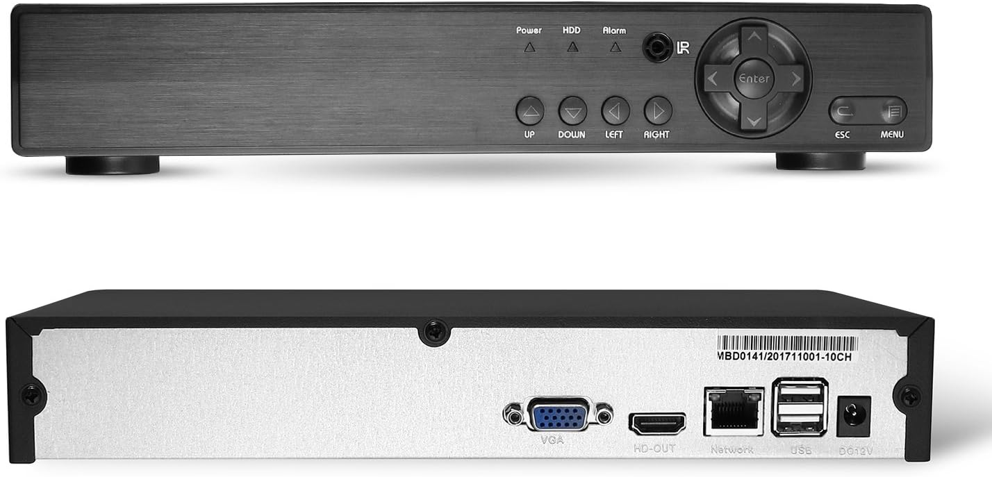 RevoTech - 16 Channel NVR HD 1080P H.264 Network Video Recorder HDMI 16 CH CCTV NVR for IP Camera ONVIF 2.0 P2P Cloud