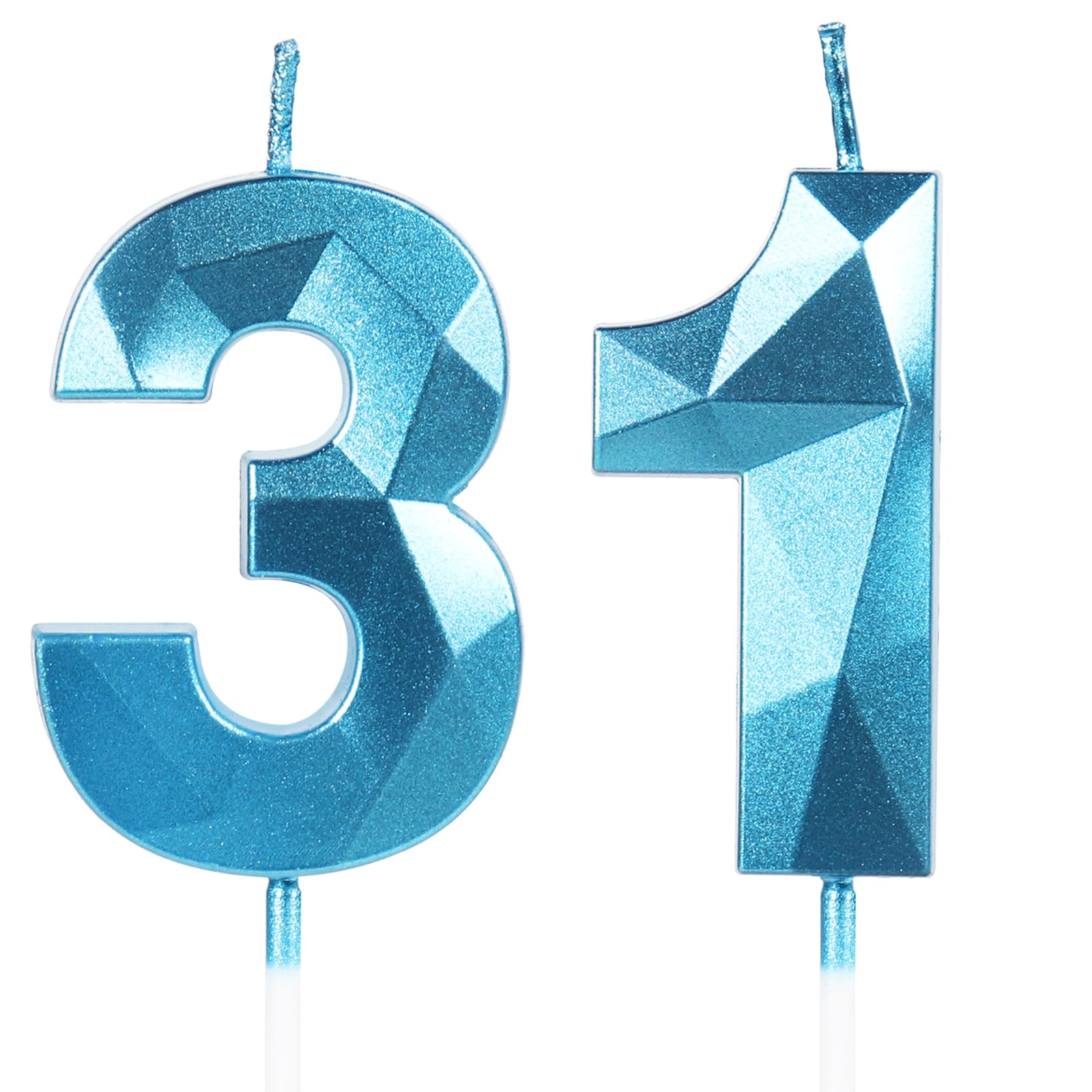 Yiran 50th Birthday Candles, Gold Number 50 Happy Birthday Candles, Cake Topper Decorations for Birthday Party, Wedding Anniversary Celebration Supply — view 191
