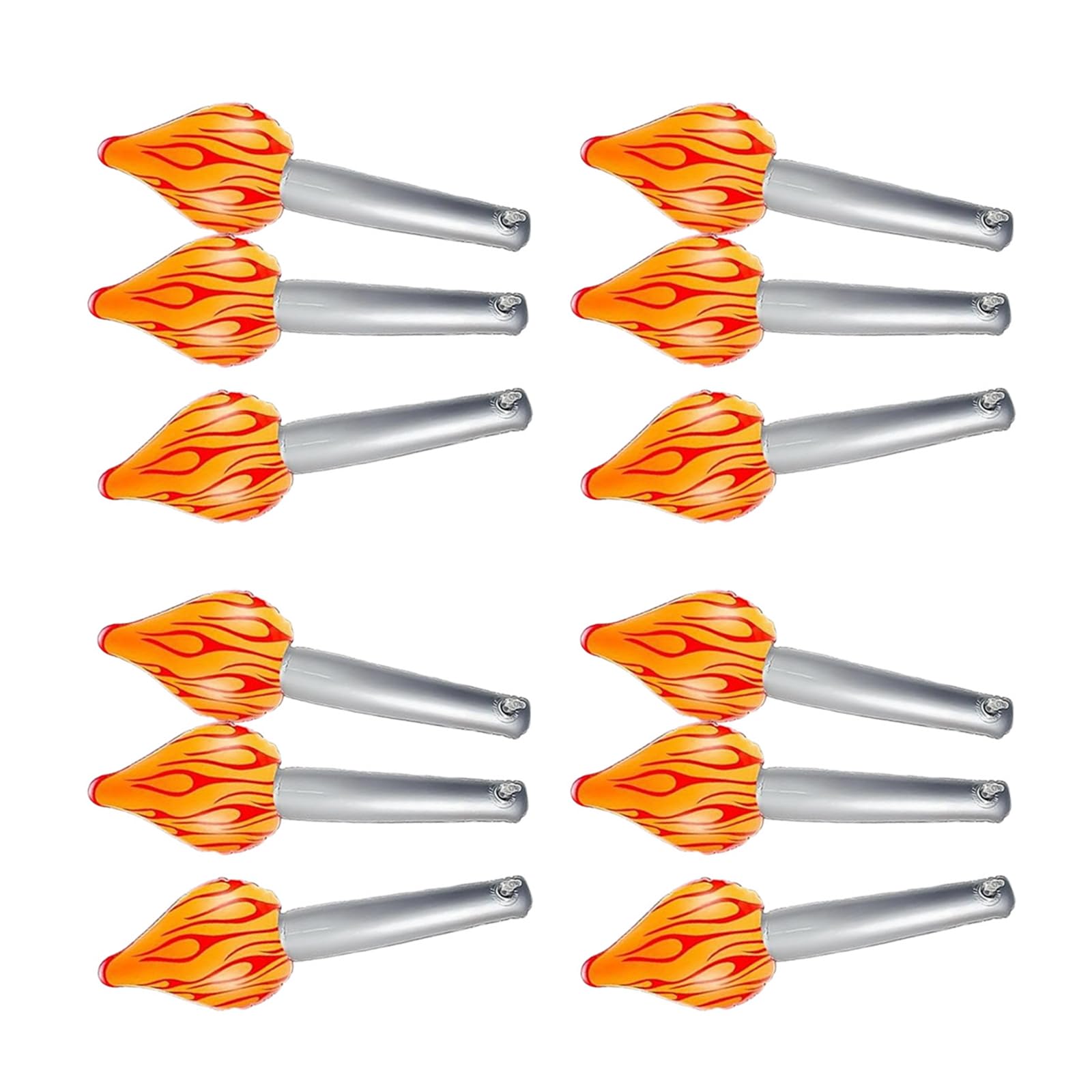Tsophreniq Of 12 LED Illuminated Torch Props Halloween Party Decorations with Realistic Flame Effect Stage Decorative Props Halloween Stage Lighting Torch