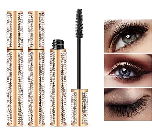 Miniatura 4 de TOTALY Temptation TUSHAR MASCARA IMPERMEABLE, muy negra, la varita en forma de diamante hace que sea fácil cubrir cada pestaña, máscara de diamante