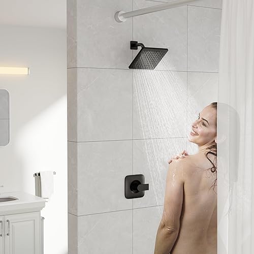 Miniatura 6 de Kit de embellecedor de válvula, repuesto para Moen T2471BL Genta LX Posi-Temp Pressure-Balancing Modern Trim, negro mate