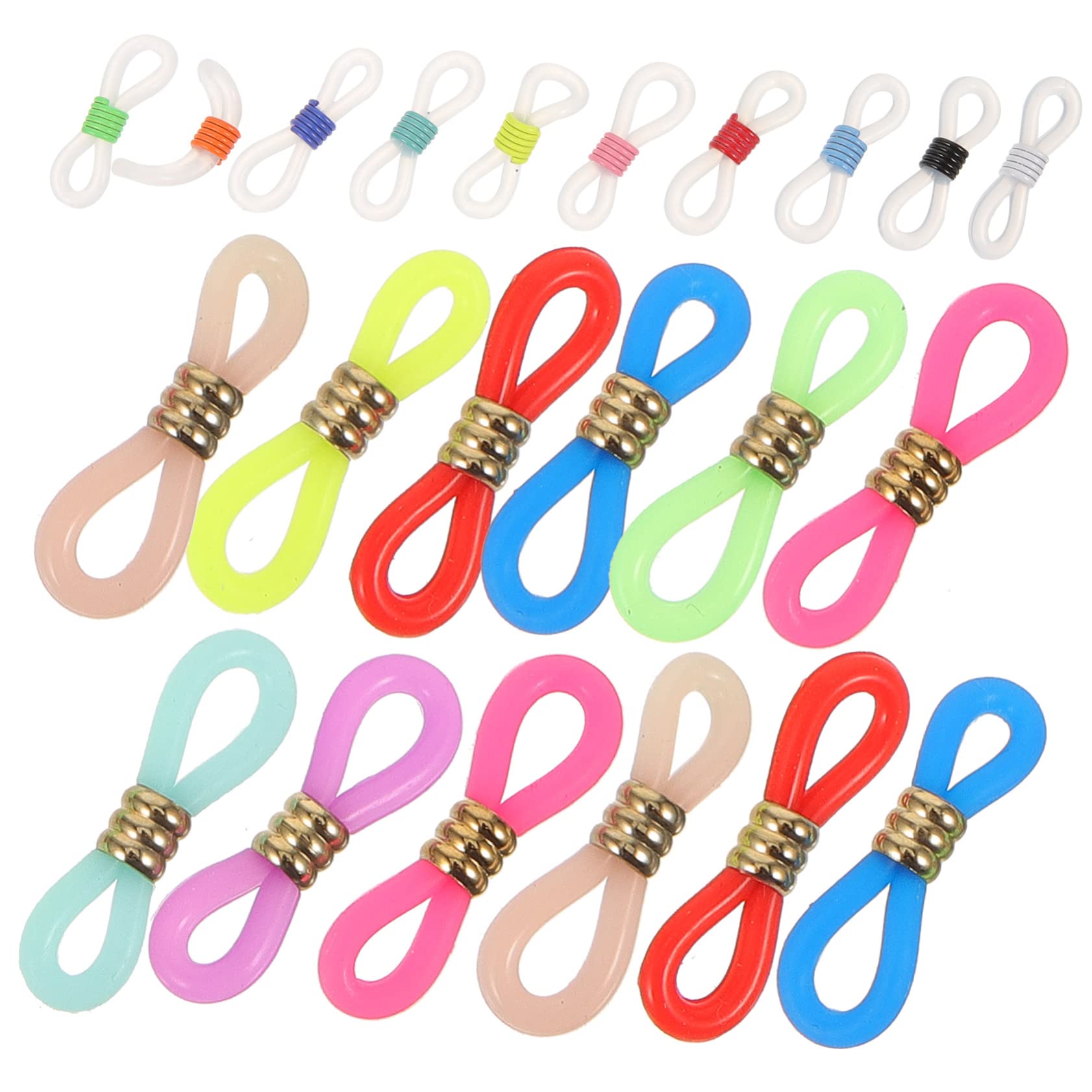 Ipetboom Hebilla Antideslizante Para Cadena De Gafas Retenedores De Gafas Correa Gafas Cadena De Cordón Correas De Anteo Conector De Cadena De Gafas De Silicona Portavasos