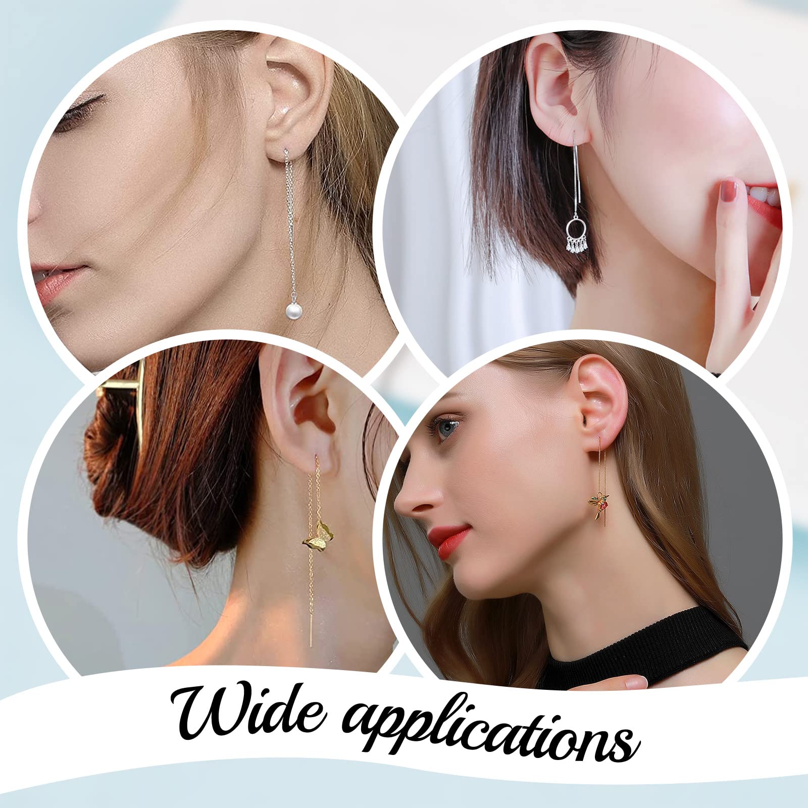 SUPERFINDINGS 24 Pz 18K Placcato Oro Ganci per Orecchini Fili per