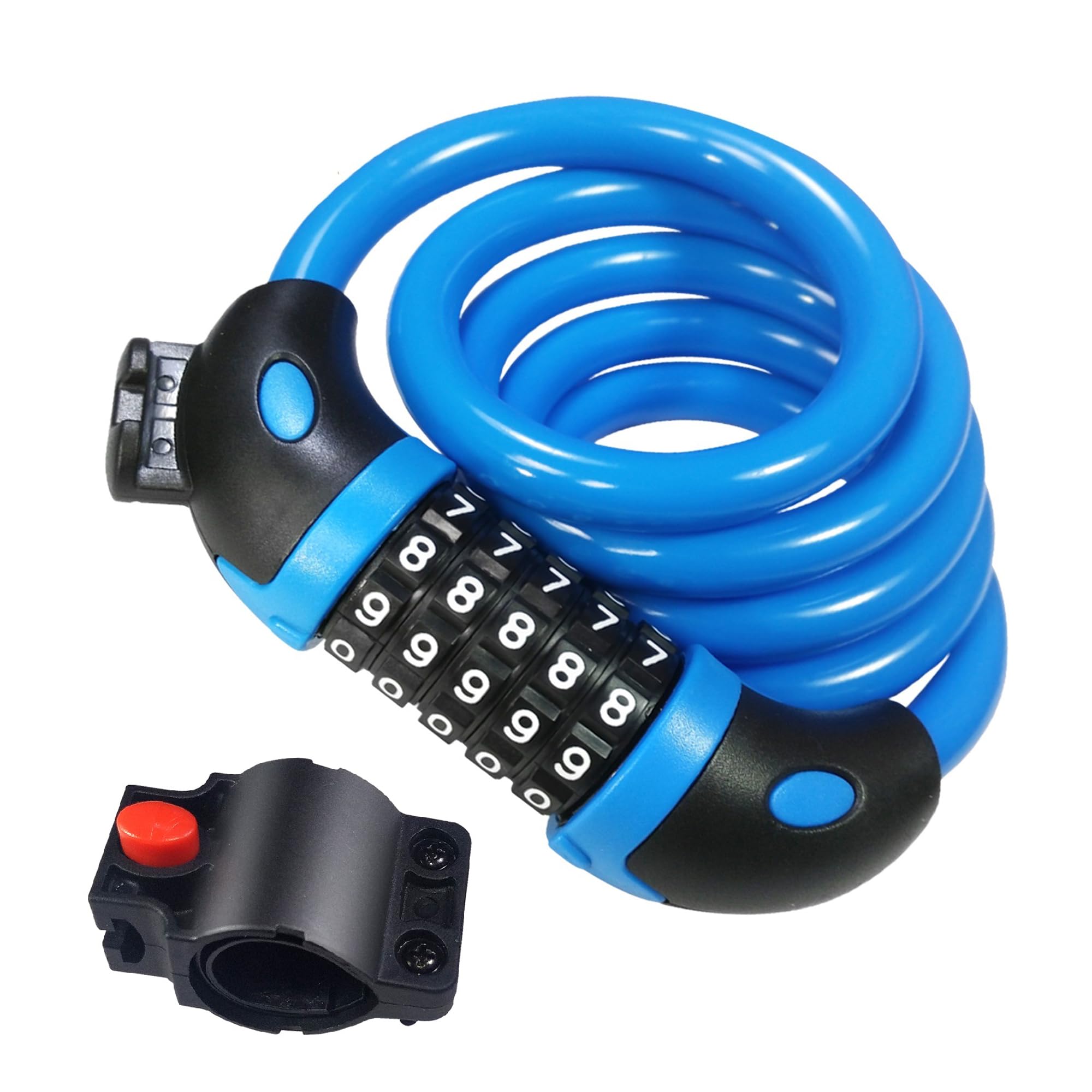 REHKITTZ Lucchetto per Bicicletta Lucchetto Bici Catena Bici 120cm/12mm Antifurto Combinazione Catena per Bicicletta MTB Monopattino Elettrico