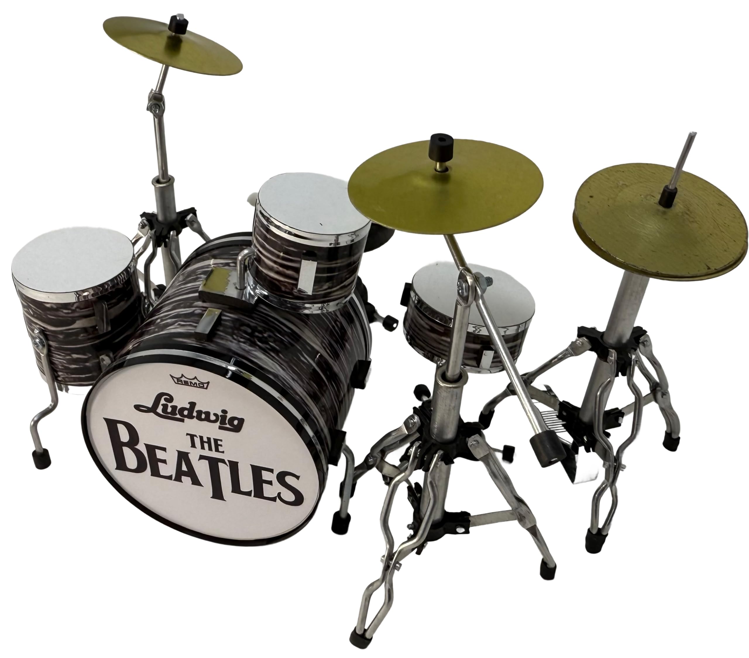 ROCKSTAR - Miniatura Bateria Acustica Black Flow BMD-001 Regalo Musical