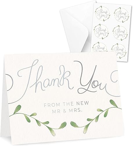 Miniatura 8 de Rileys & Co Paquete de 50 tarjetas de presentación en blanco, papel de aluminio blanco y dorado para mesa en cenas, recepciones y eventos, doble
