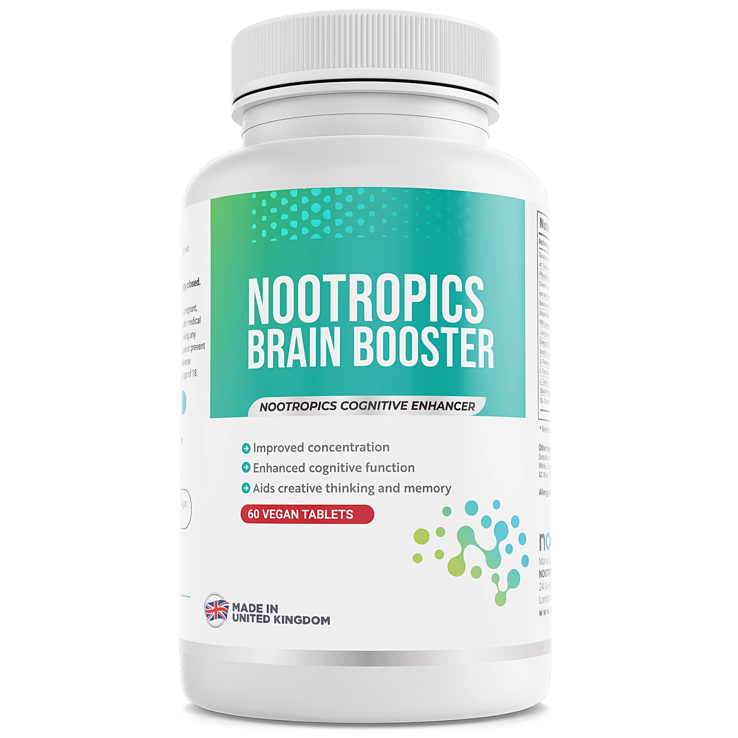 Buy Nootropics Brain Booster 13 Brain Supporting Ingredients