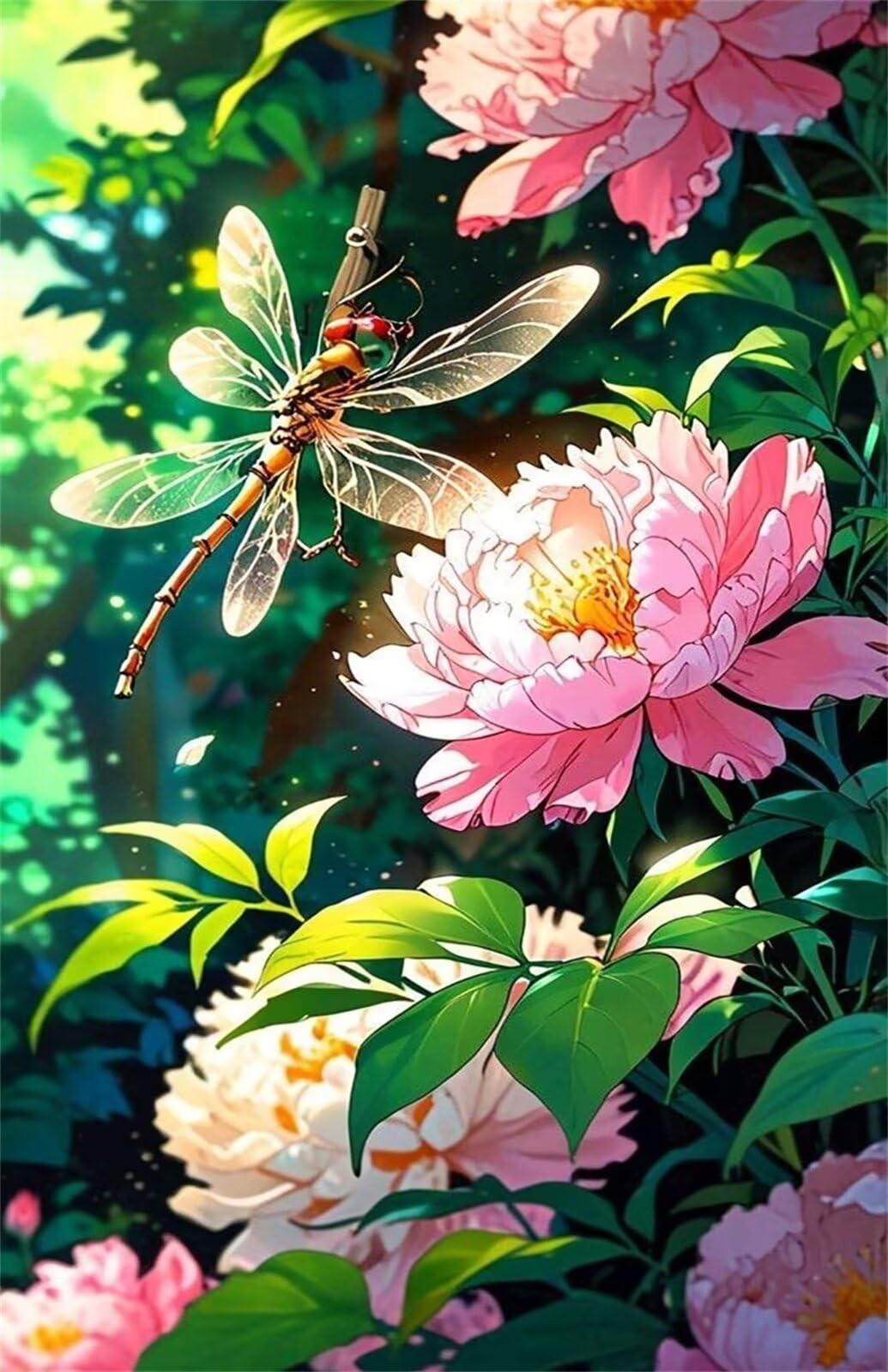 Puzzle 2000 Pezzi Fiore Libellula Puzzle Classici, Giochi Rilassamento e Intelligence, Puzzles Impossible, Idea Regalo Uomo e Donna