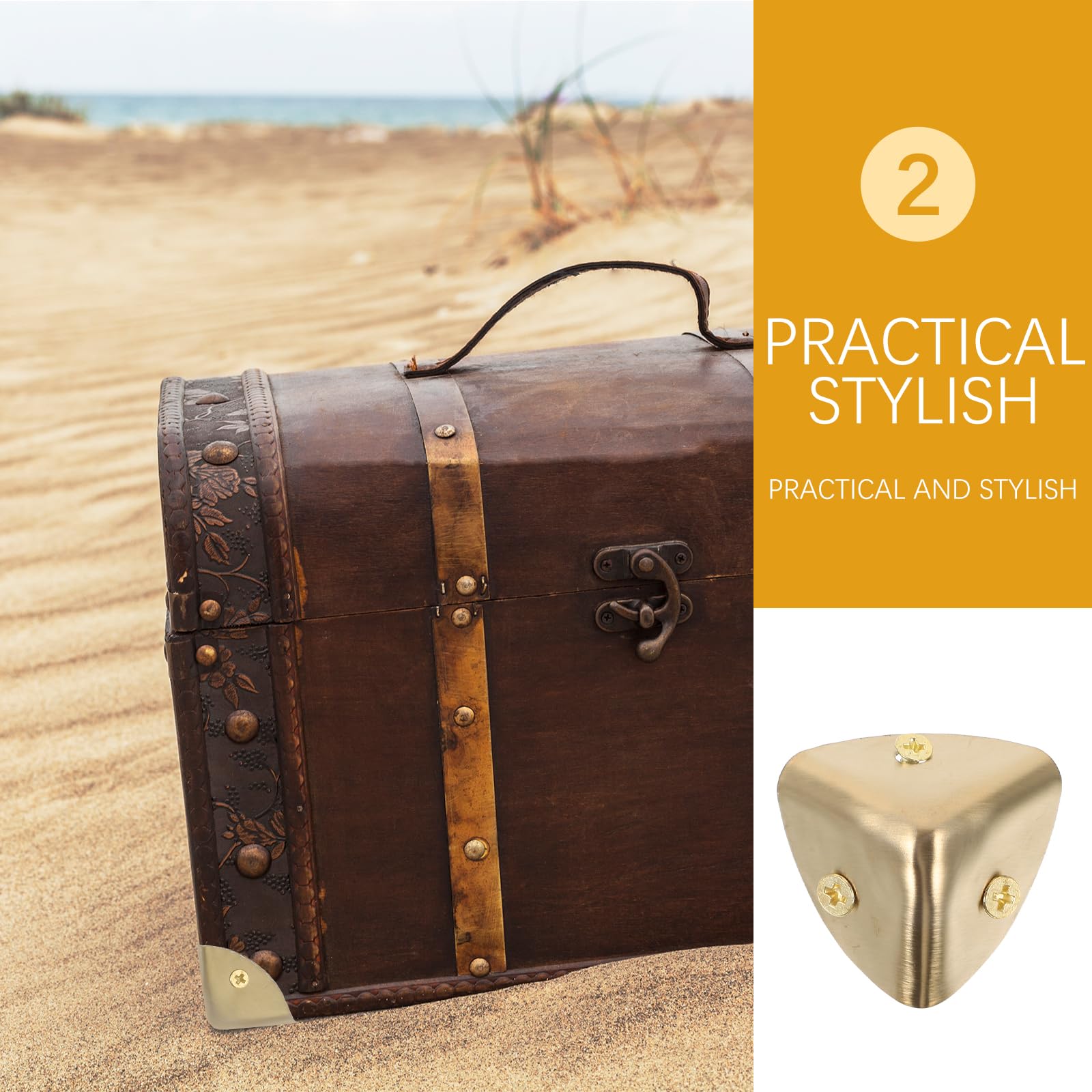 Angoli Protettivi In Metallo - 8 Pezzi Con Viti Per Mobili, Armadietti E Tavoli - Foto 7