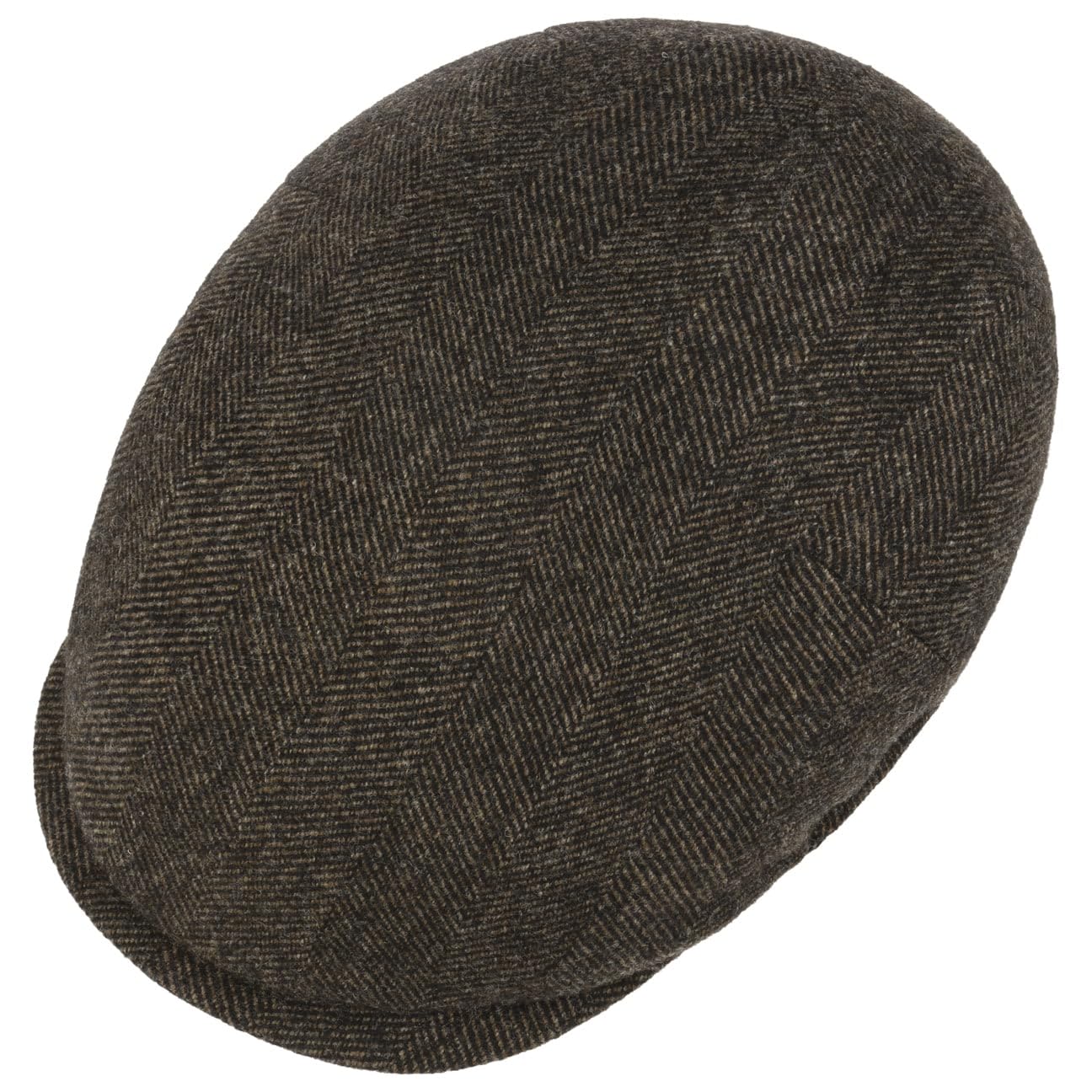 LIERYS Cahill Wool płaska czapka z daszkiem dla mężczyzn – Made in Italy z daszkiem, podszewka na jesień i zimę