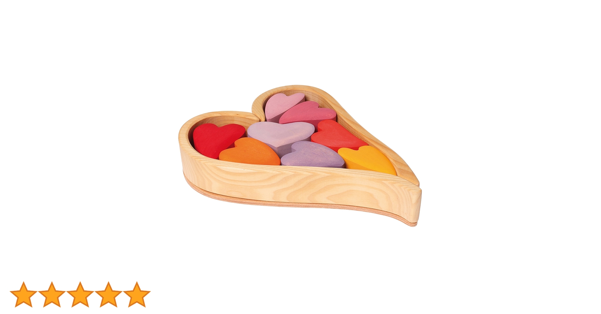 グリムス ハートの積木・レッド GM10178 木製ハート型積み木 知育玩具 楽天市場】グリムス社 ハートの積木 レッド GM10178 【正規輸入