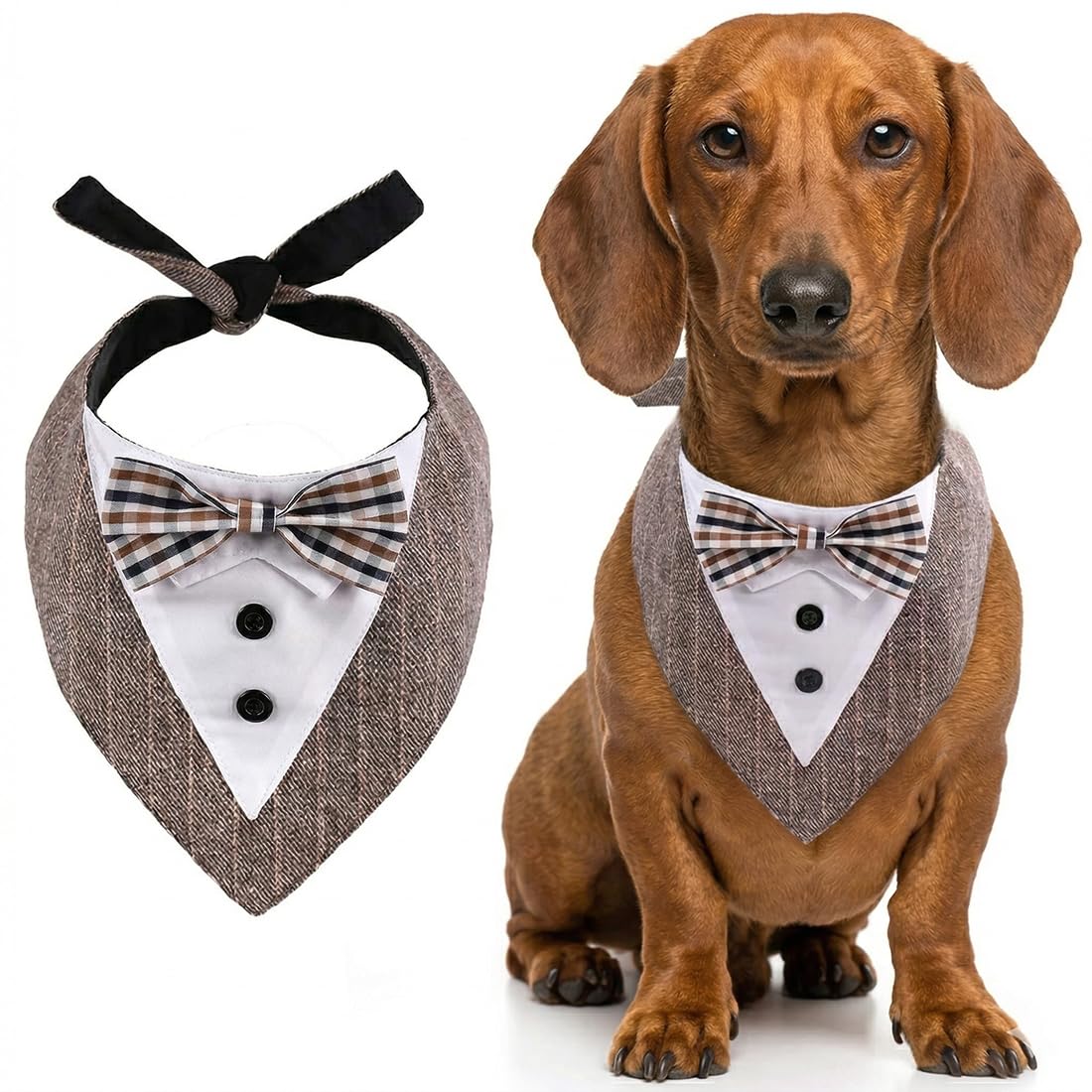 1 Pezzo Bandana Cane Regolabile, Papillon per Cani, Collare Vestito Cerimonia Cane per Piccolo Medio Taglia Grande Cani, Decorazioni per Matrimonio, Compleanni, Feste