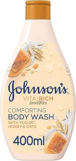 Johnson's Vita Rich Smoothies Yoghurt, Honey & Oats Comforting Shower Gel, 400Ml