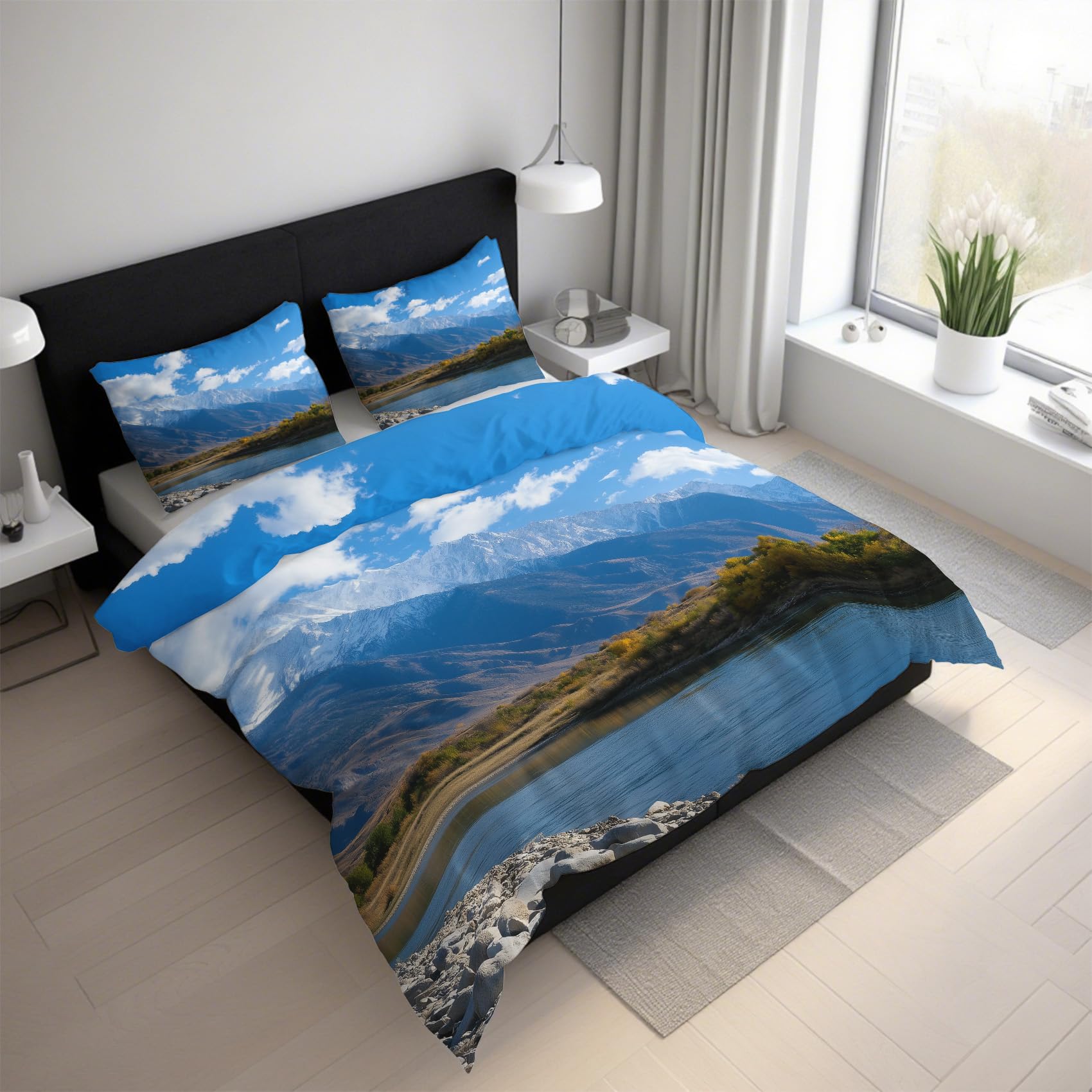 Housse de couette 220x240 fermeture éclair pour enfiler facilement votre parure