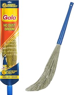 No Dust Broom For Floor Cleaning, broom stick for home floor cleaning, Jhadu for home cleaning, Made of washable Fibers (Pack of 1)