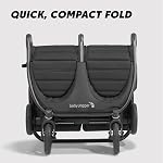 Poussette double tout-terrain Baby Jogger City Mini GT2, Noir jais