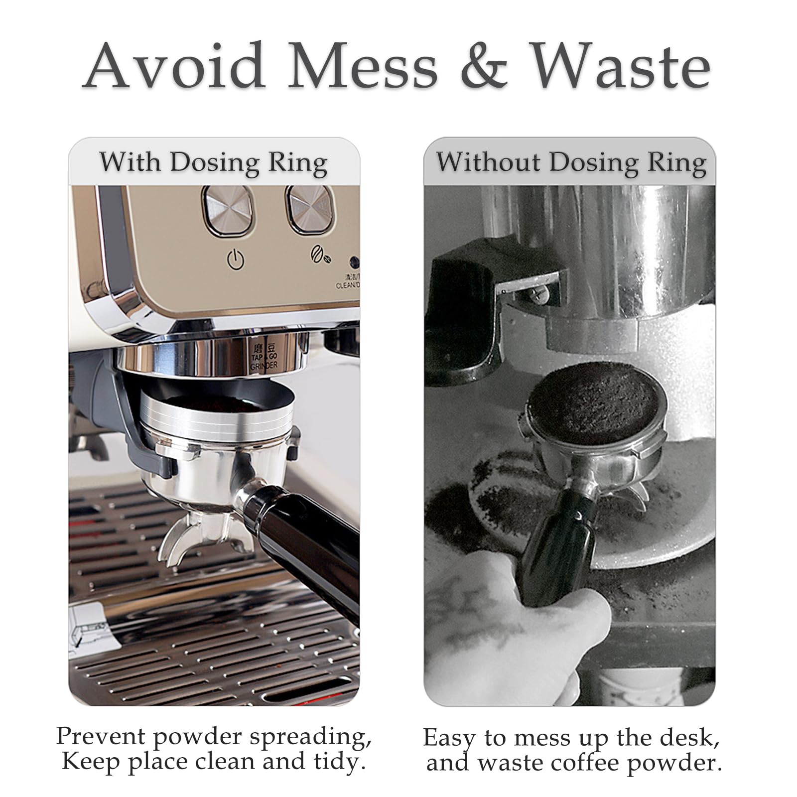 Accessorio Portafiltro Anello Dosatore Per Caffè 58 Mm - Imbuto Magnetico In Alluminio Per Macchine Da Caffè Imbuto Macchina Caffè