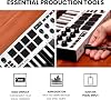 MIDI Controller Bundle - Akai Professional MPK Mini White MK3 MIDI Keyboard with MPC Beats Production Software and M-AUDIO HDH40 Over Ear Headphones