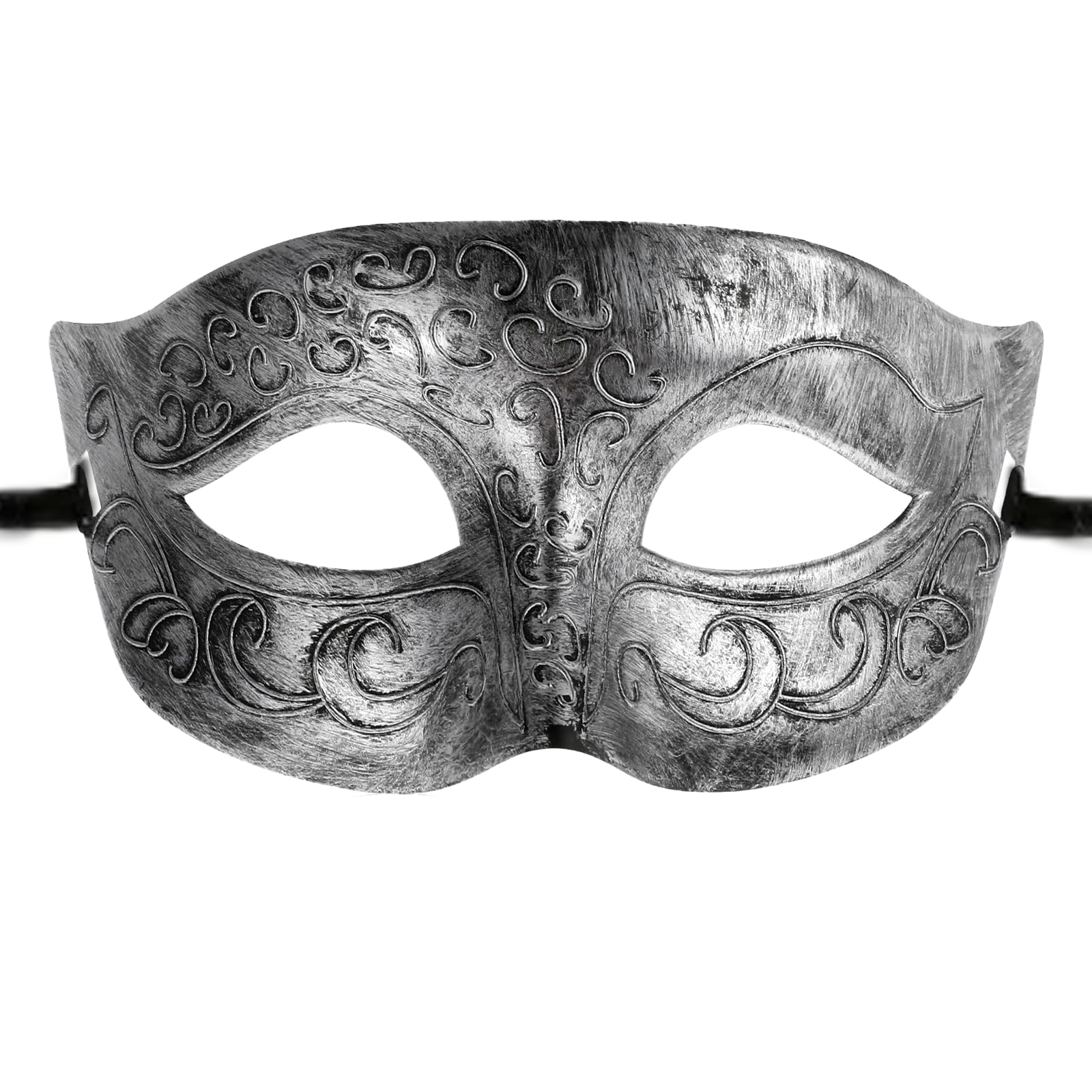 Vyqrx Silver Venetian Masquerade Mask, Ideal for Masquerade Masks Men & women, for Halloween Mardi Gras, Cosplay, Proms