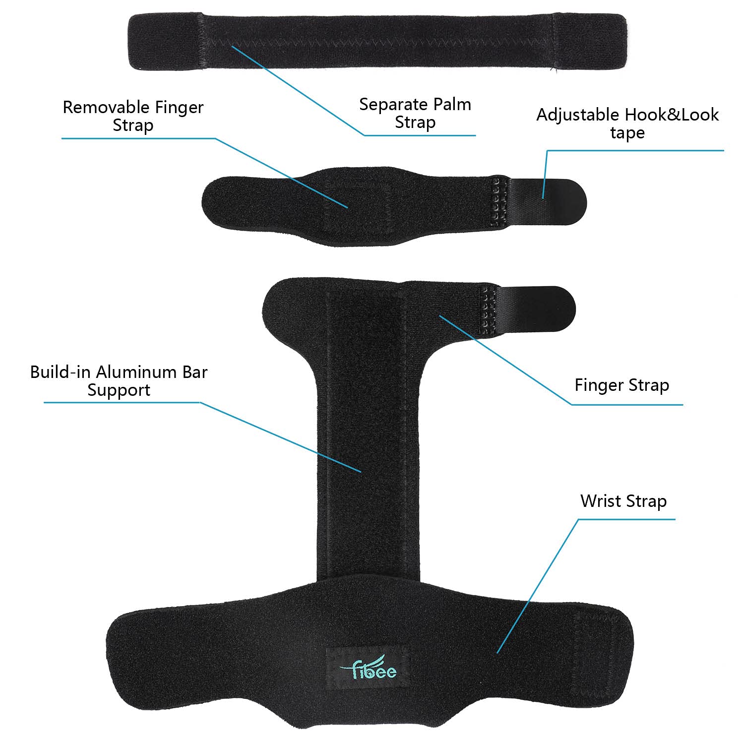 2 Finger Splint Trigger Finger Splint Adjustable Two Finger Splint Full
