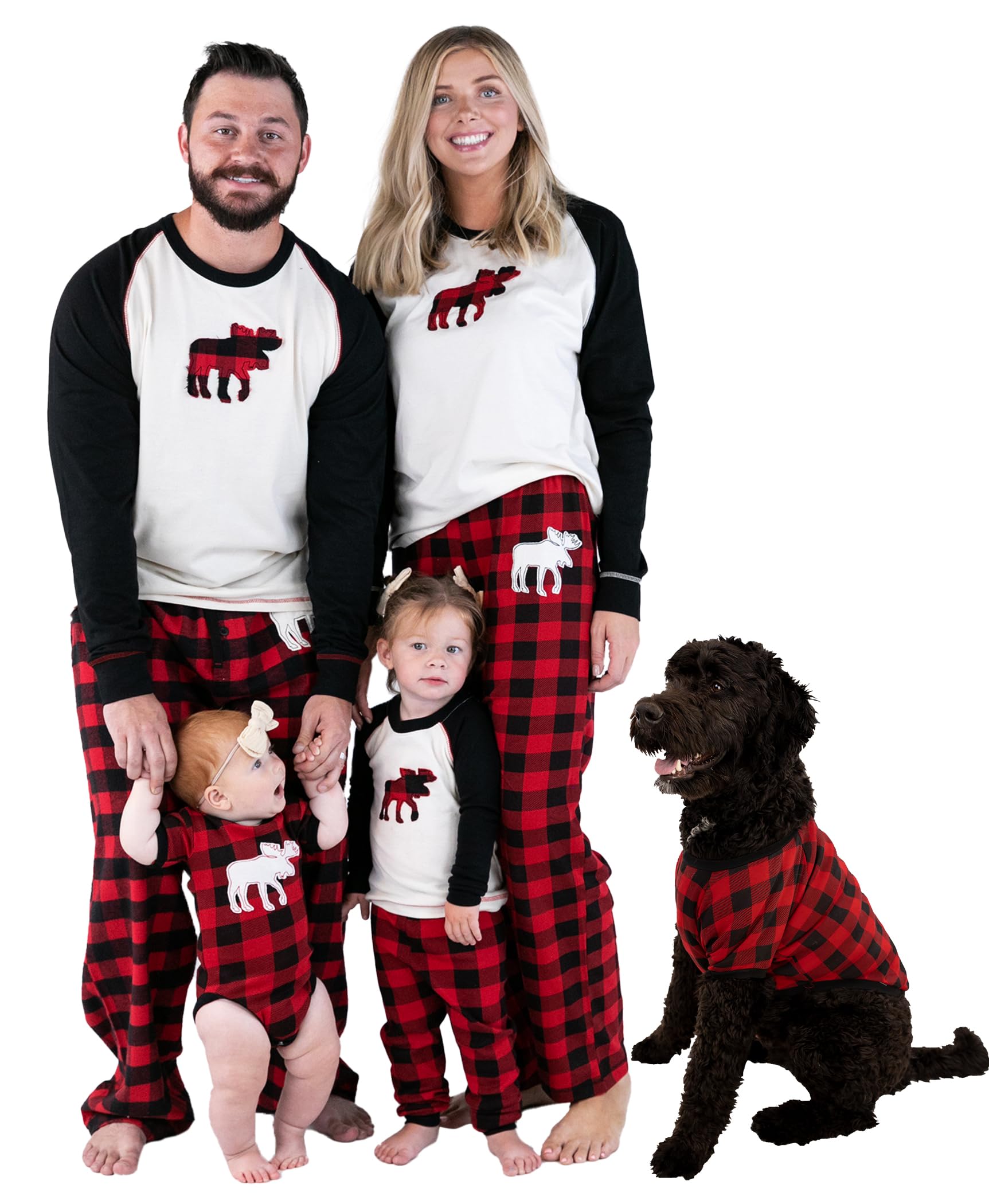 Lazy One Matching Holiday Pajamas for Family, Holiday Pajama Sets for Adults, Teens, Kids, Baby and Dog