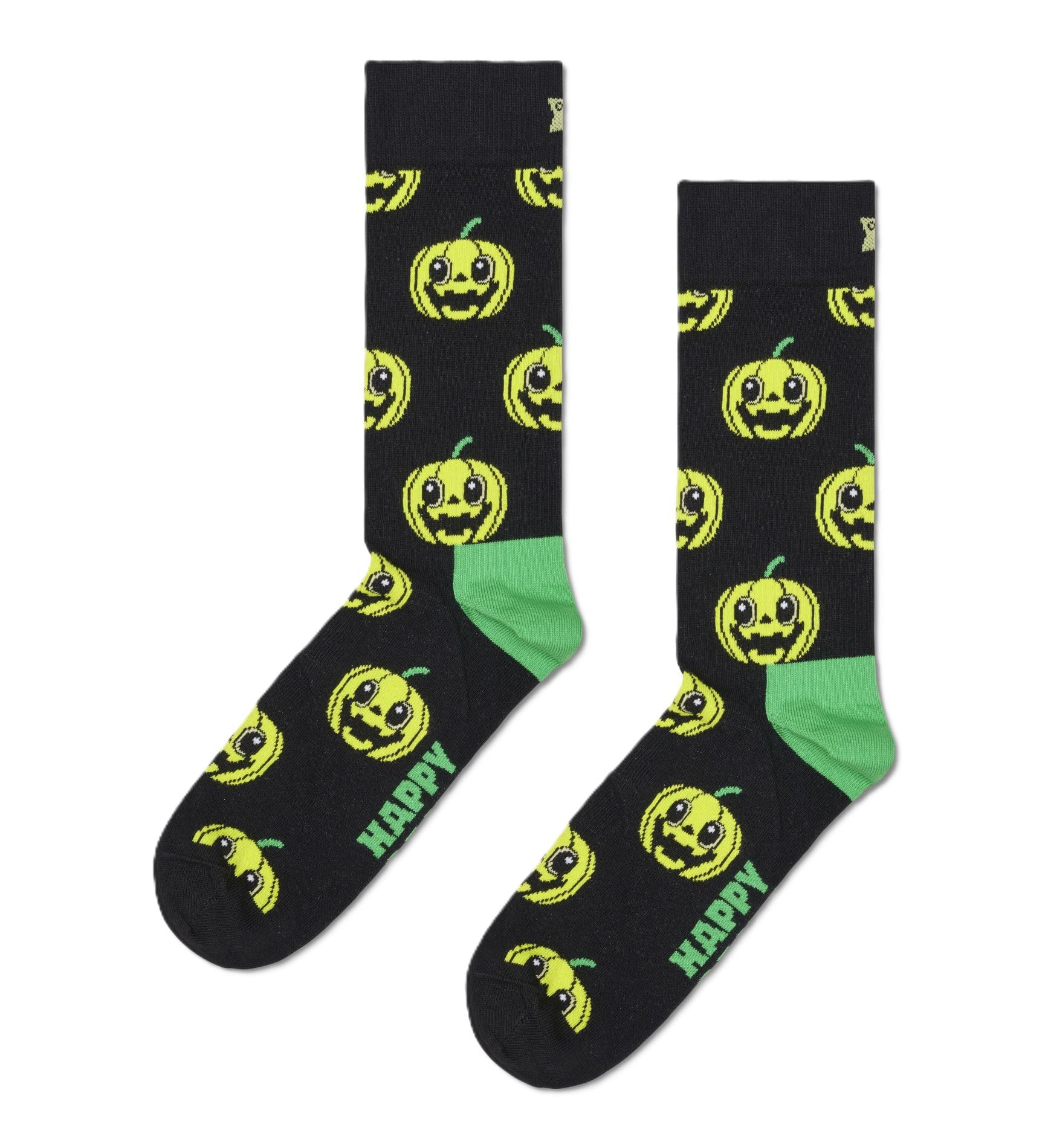 Happy Socks Pumpkin Sock, Black, 41-46