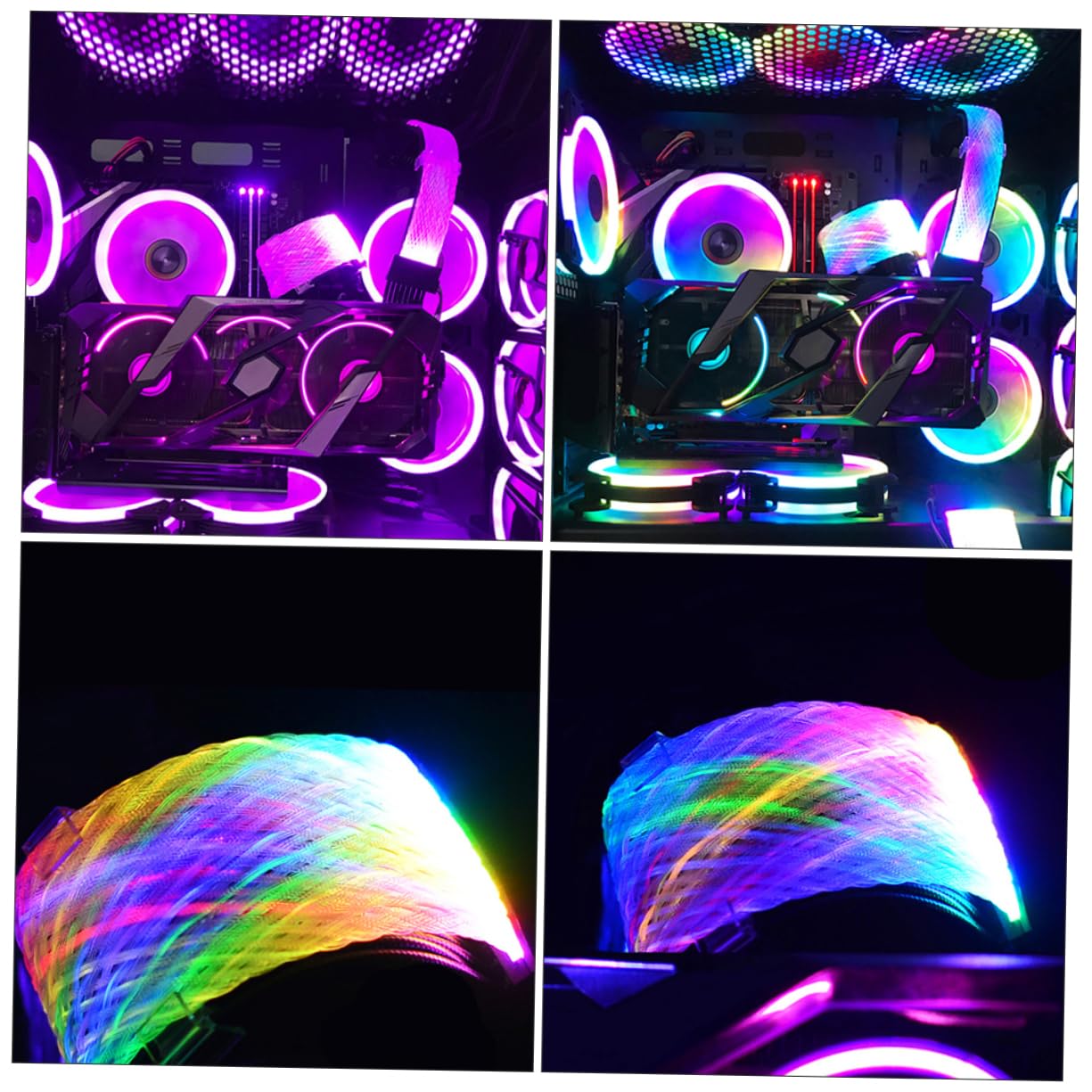 Lurrose Alimentazione Rgb Estensibile Pin per Illuminazione Argb Accessorio Computer Professionale per Appassionati