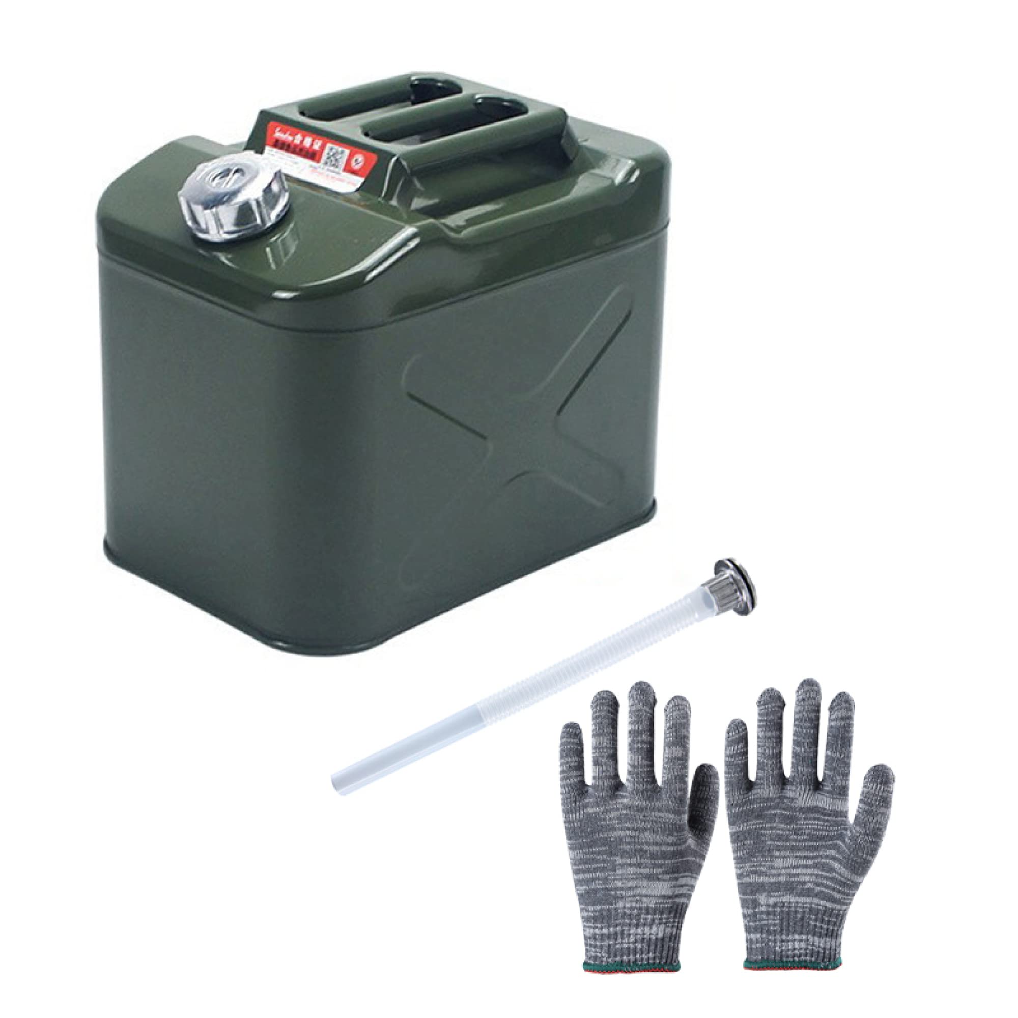 Tanica per gas in metallo Tanica per carburante Emergenza Backup 10-40L/2.2-8.8 Gal Secchio per serbatoio per benzina Diesel con tappo in alluminio, per carburanti Auto a benzina, camion, attrezzature