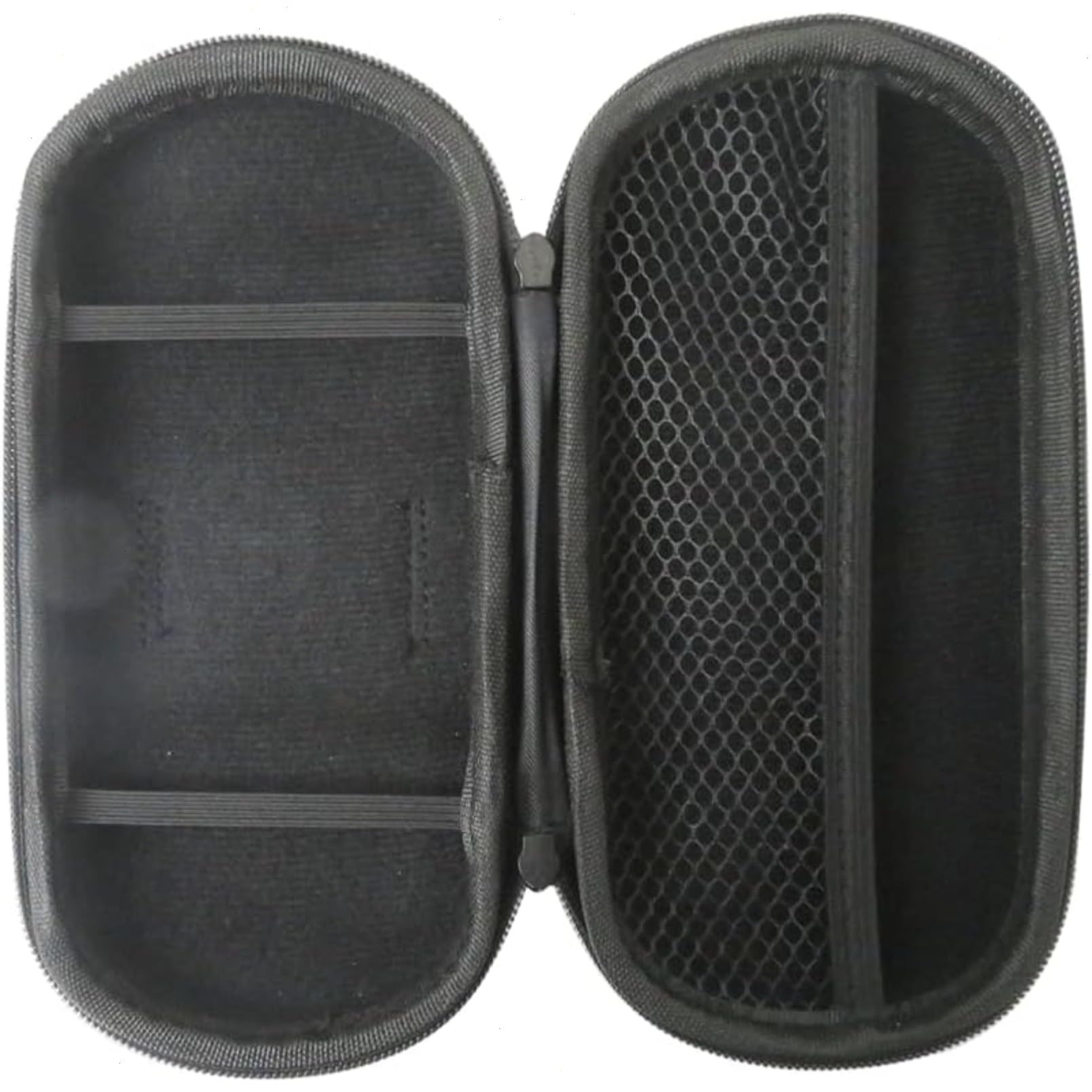 Sony PSP 1000/2000/3000 Compatible Black EVA Protective Case, Phone Pouch, Shock and Dust Protection, Storage Pocket, UMD Discs and Memory Card Compatible, Leather Belt Attachment, Game