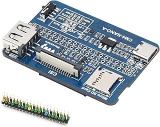 Nano Base Board (A) for Raspberry Pi Compute Module 4 Lite/eMMC,with Raspberry Pi 40PIN GPIO Interface,Same Size As The CM4,MIPI CSI-2 Port,USB 2.0 Type A,