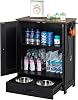 Large Dog Feeding Station with Storage, Dog Food Cabinet with 2 Raised Dog Bowls, All-in-One Dog Food Cabinet, Pet Toy Storage Organizer with Pull-Out Elevated Dog Bowl