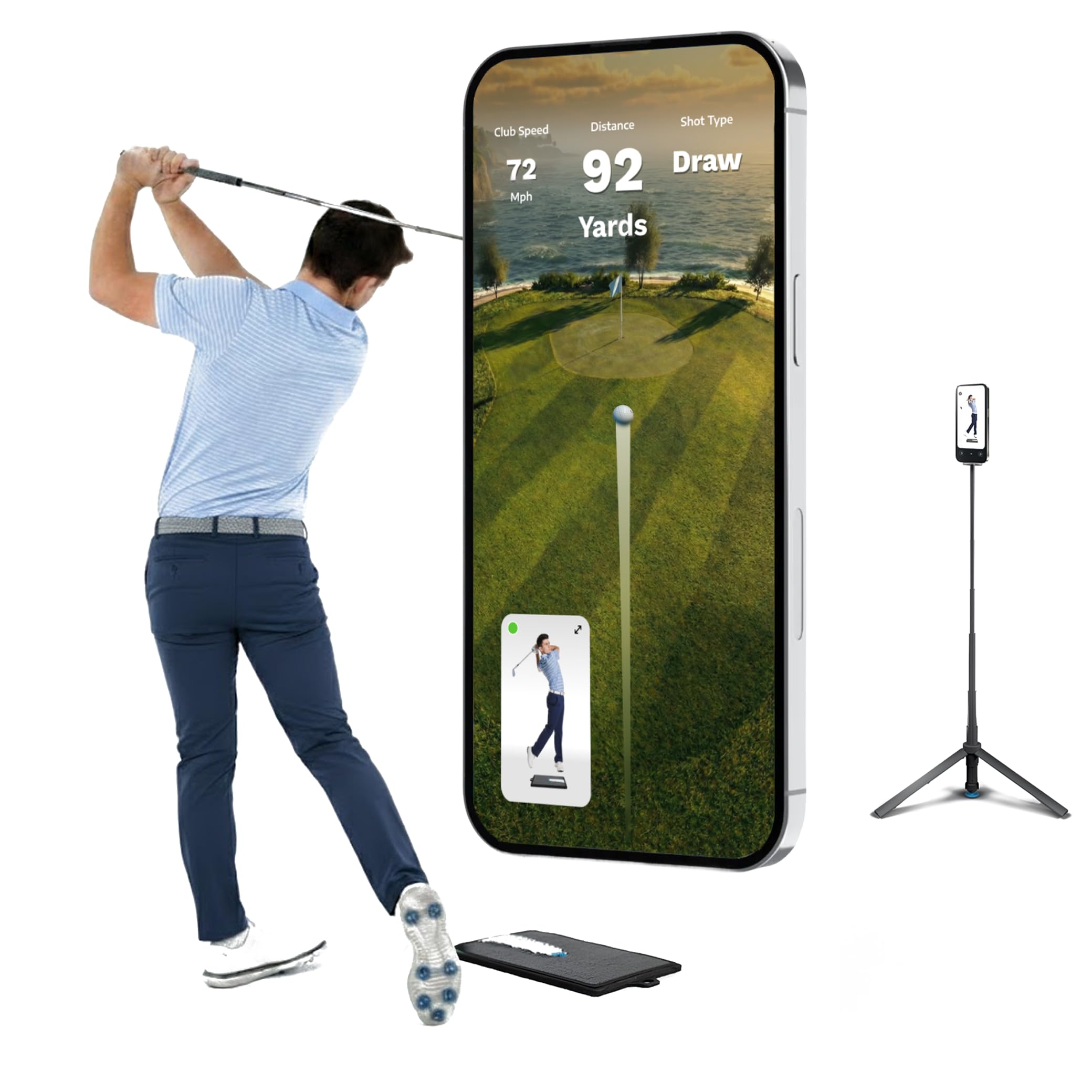 Golf Daddy Golf Simulator - Golf Training Aid to Practice Wherever
