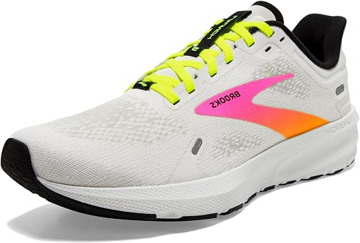 Brooks Men's Launch 9 D Width Running Shoe, Blue/Peacoat/Yellow