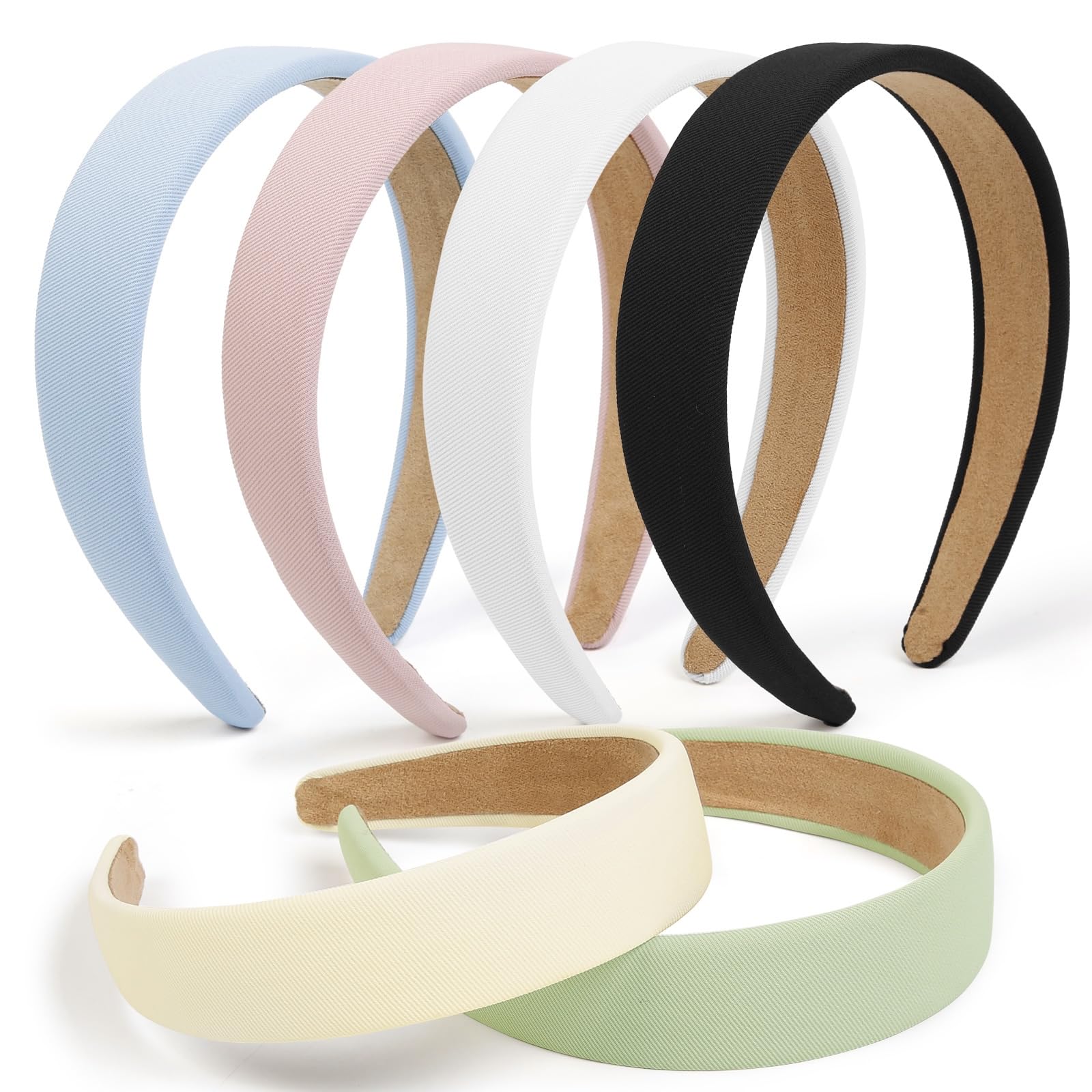 TERSE Headbands for Women Trendy Non Slip Headband for Girls Long Short Hair, Cute Ribbed Women Headbands Elastic Hair Bands Fashion Hard Head Band