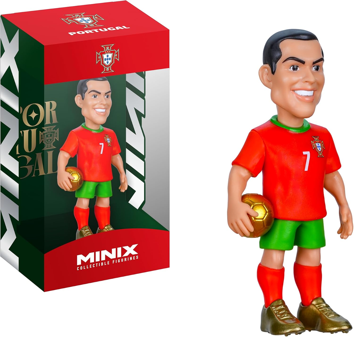 MINIX - Gwiazdy piłki nożnej - Mistrzostwa Świata #7 - Portugalia - Ronaldo - Figurka kolekcjonerska 12 cm