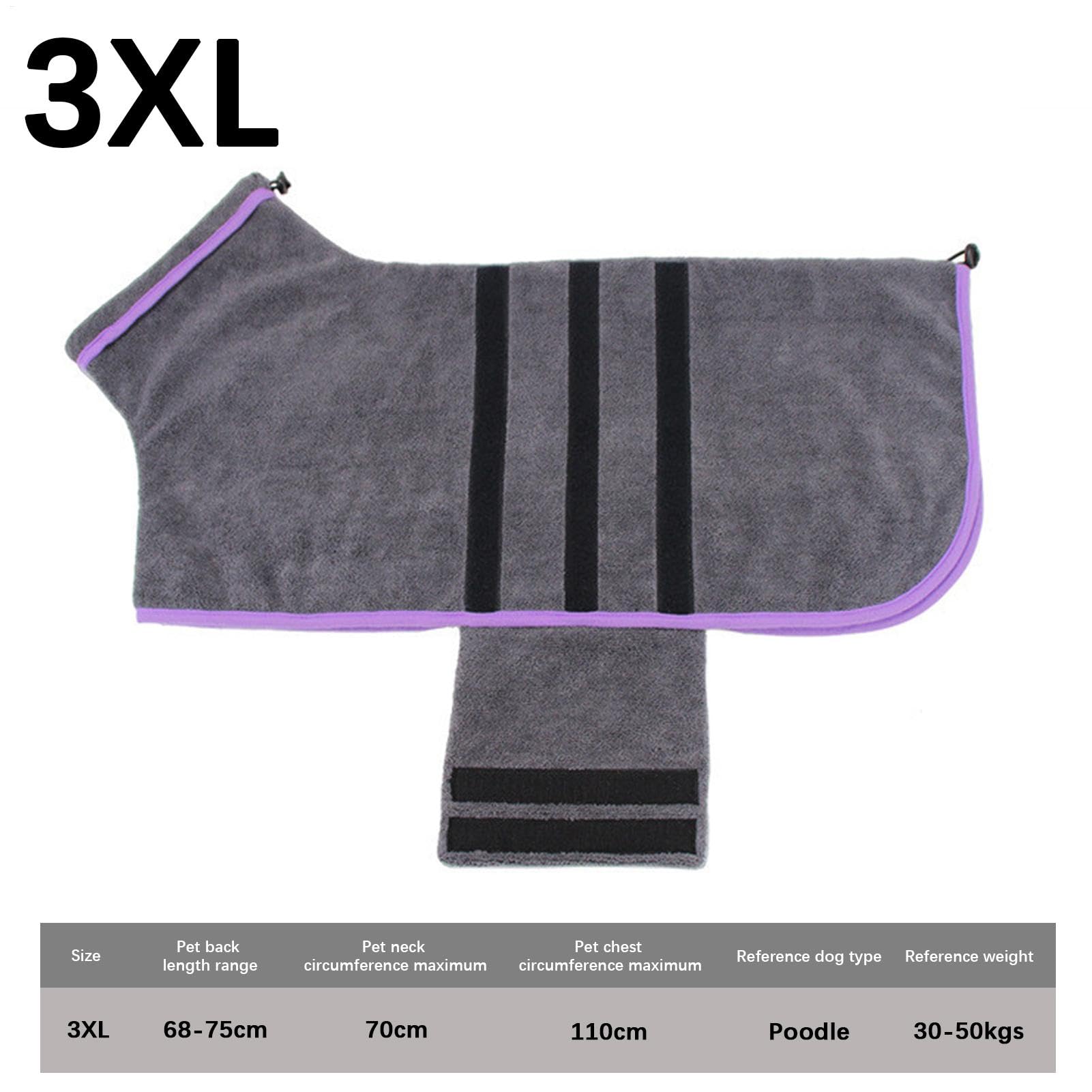 Peignoir Séchant Pour Chien Serviette en Microfibre Douce et Super | Peignoir pour Animaux de Compagnie Pour La Maison, Les Voyages, L'Hiver, La Baignade