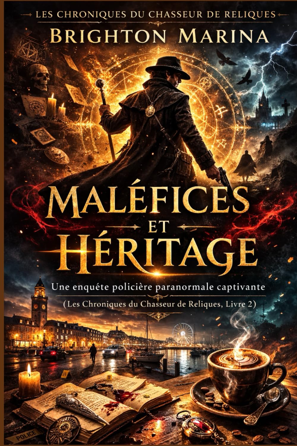 MALÉFICES ET HÉRITAGE: Une enquête policière paranormale captivante (Les Chroniques du Chasseur de Reliques, Livre 2)