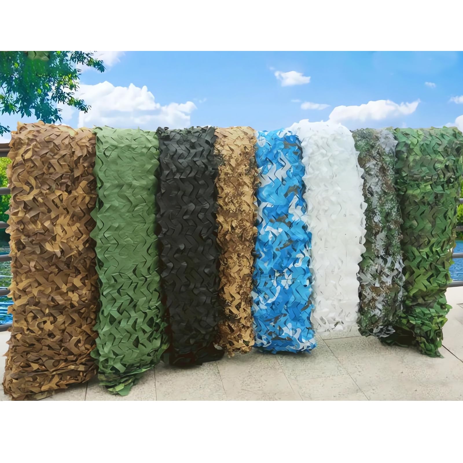 Red de Camuflaje 210D de Tela Oxford, Red de Camuflaje, Paisaje, decoración de bosques, Caza, Camuflaje, protección Solar, jardín, Fiesta, decoración, Camping, Exterior
