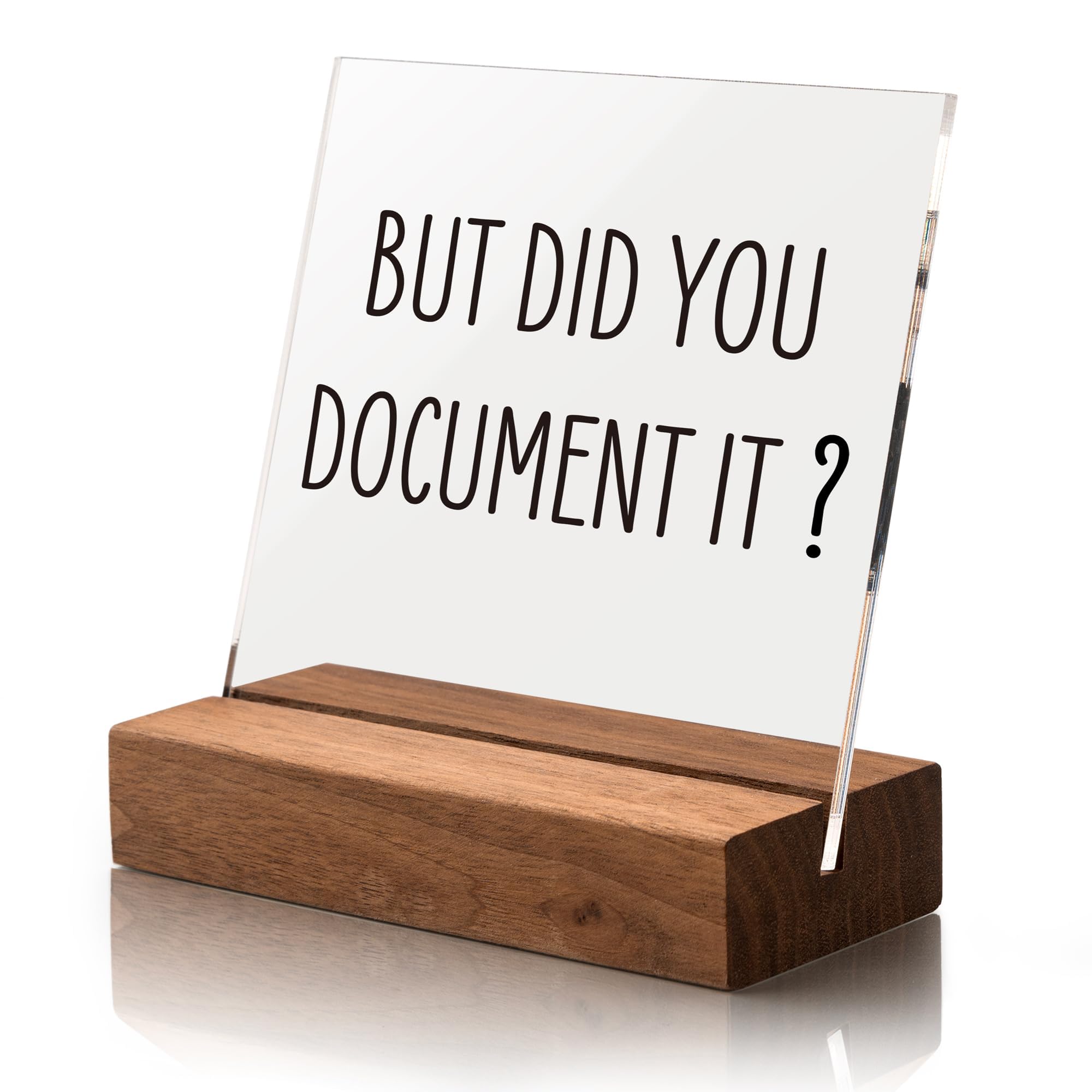 Office Desk Decor-But Did You Document It Desk Sign Coworker Gift for Human Resources Office Decor Perfect for Shelf And Tabletop