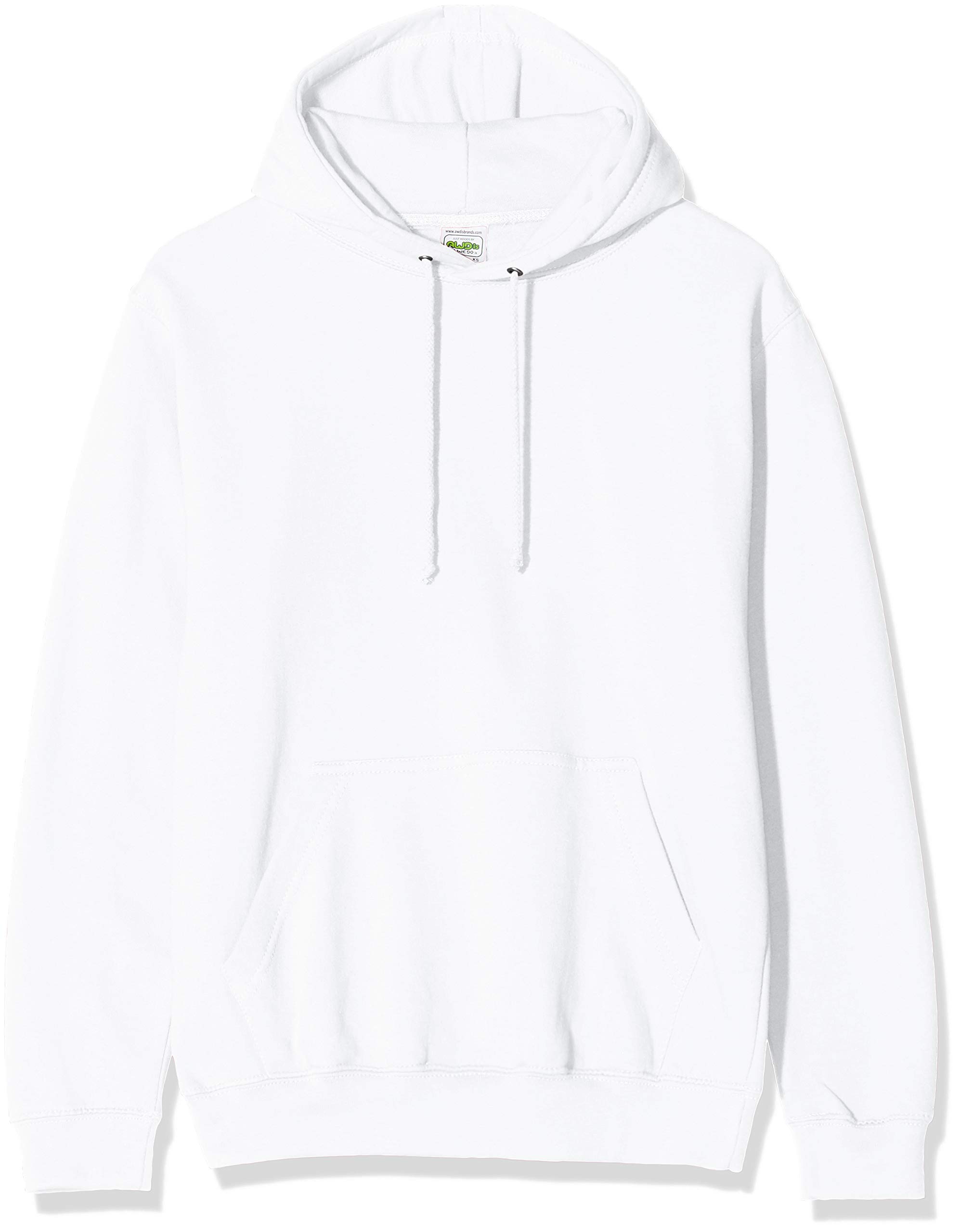 AWDis Men's College Hoodie, White (Arctic White), XX-Large