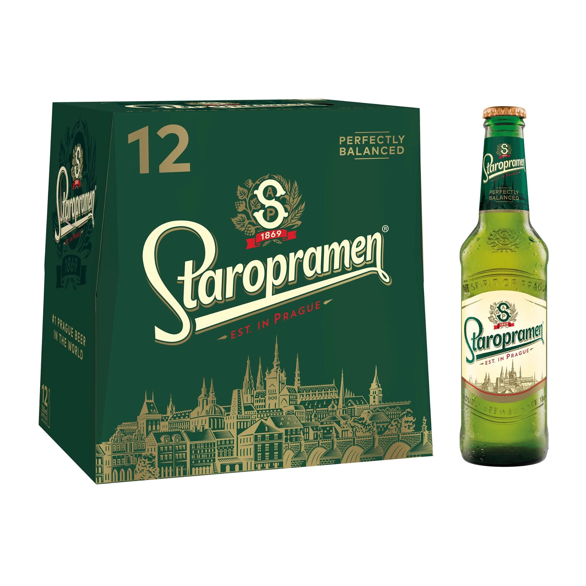 Staropramen Premium Czech Lager, 12 x 330ml