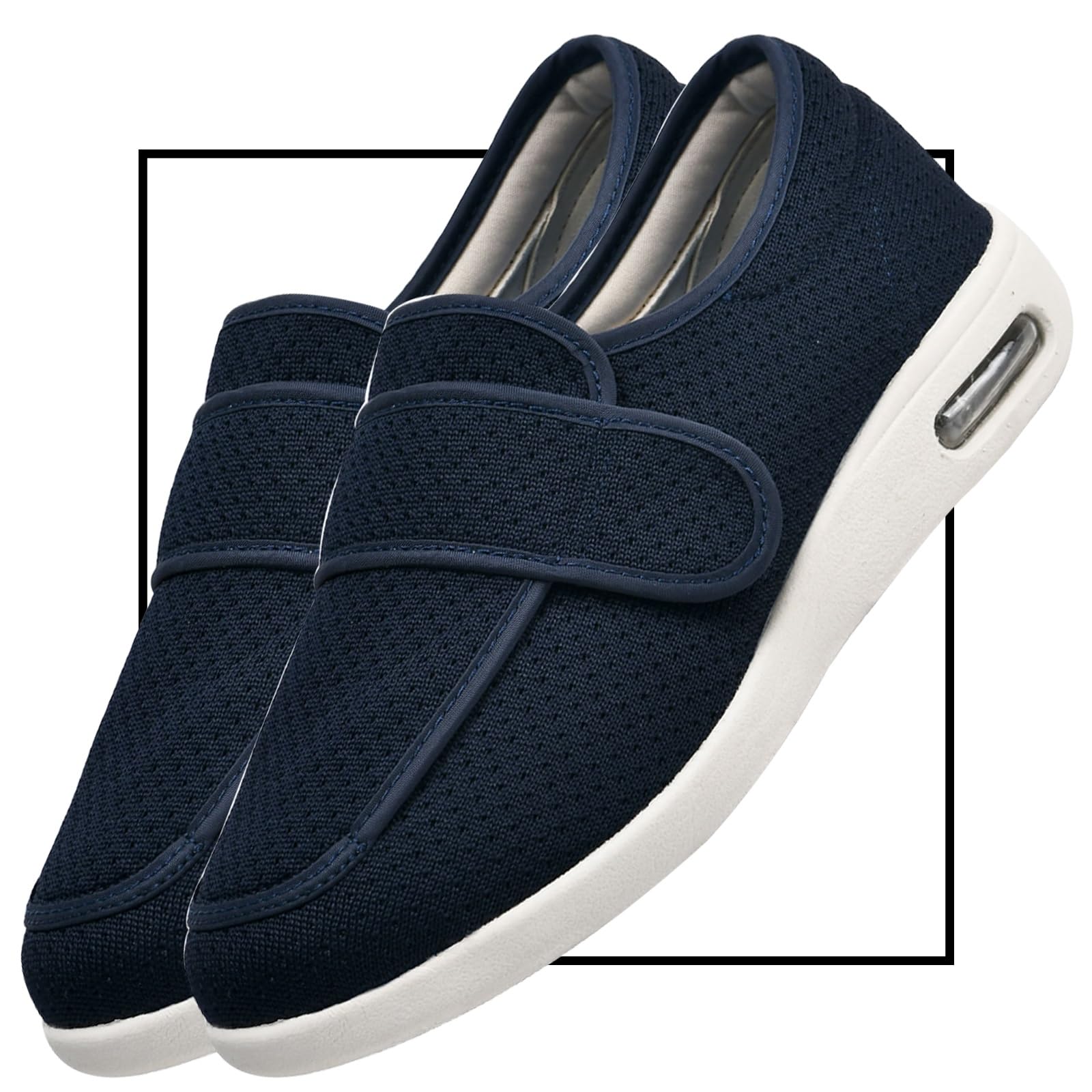 Scarpe Ortopediche Uomo per Piedi Gonfi Scarpe con Strappo Regolabile Allevia Dolore ai Piedi Scarpe pianta Larga Uomo, Scarpe Uomo per Diabetici Extra Larghe