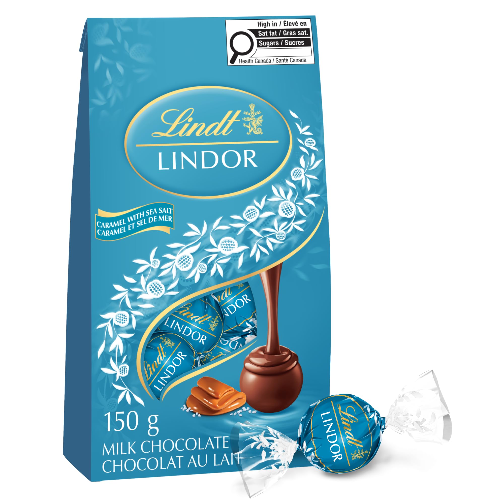 Amazon.com : Lindt LINDOR Milk Caramel Sea Salt Chocolate Truffles