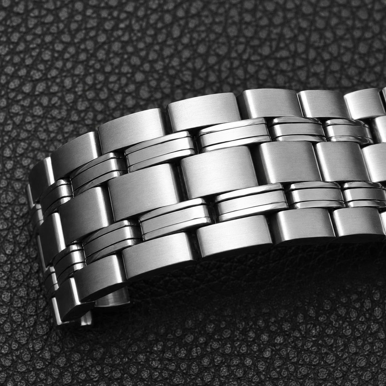 Stal Nierdzewna Pasek do Zegarka Bransoleta Metalowa 20mm 22mm Zamiennik Zakrzywione Końce Szczotkowane Profesjonalne Ogniwa Design for OMEGA Seamaster Diver 300M