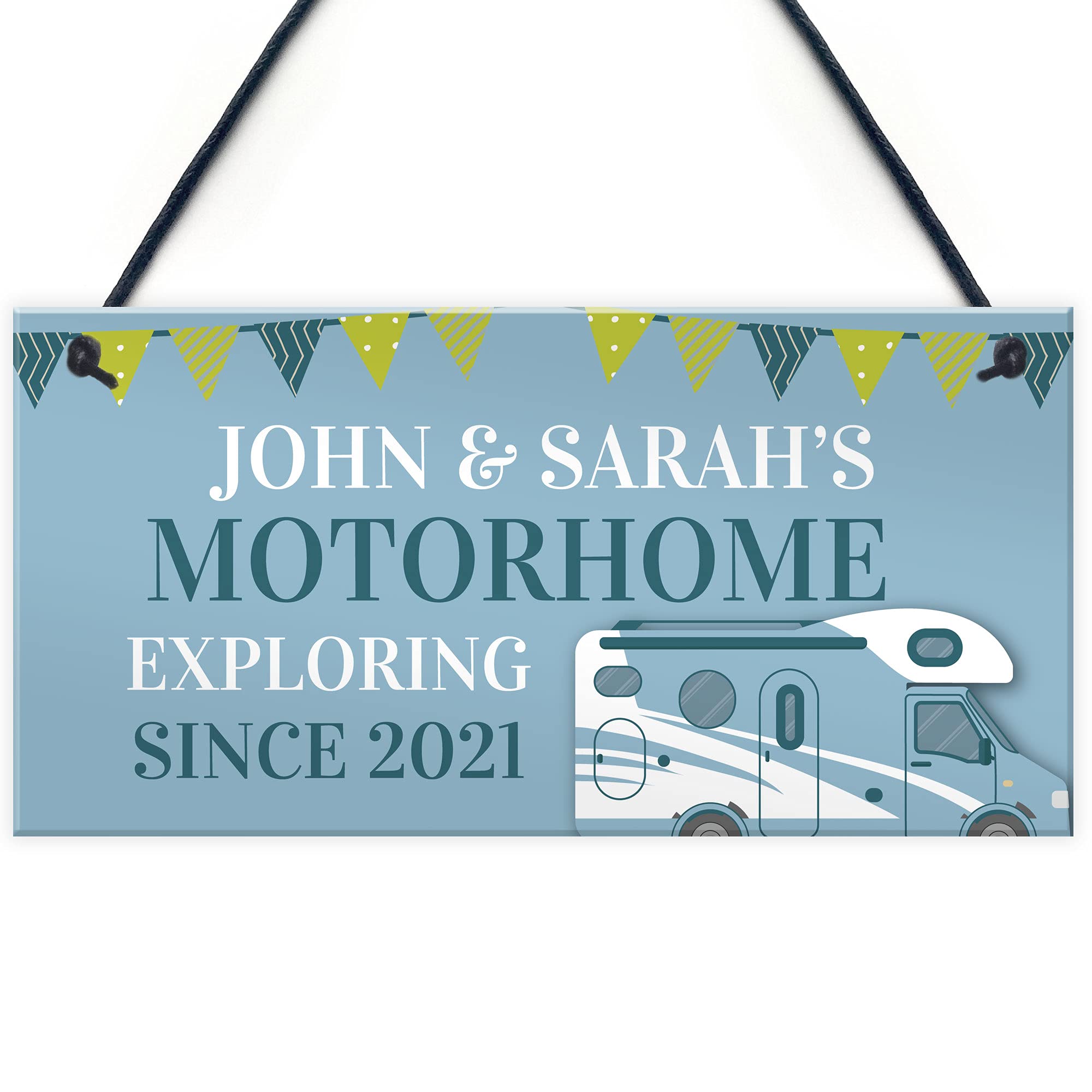 Red Ocean Personalised Motorhome Sign Novelty Caravan Campervan Decor Sign Home Gifts