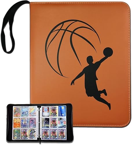 Carpeta de tarjetas de baloncesto con mangas 900 bolsillos grande para tarjetas de baloncesto carpeta de tarjetas deportivas para tarjetas de la NBA