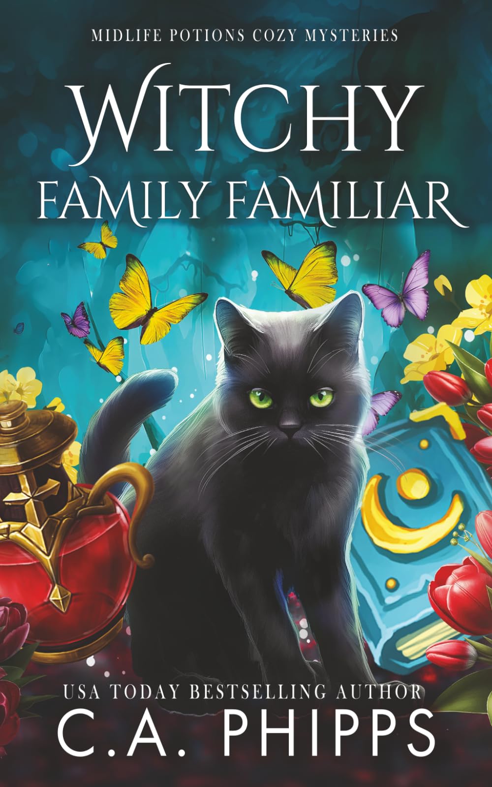 Witchy Family Familiar: A Paranormal Cozy Mystery (Midlife Potions)