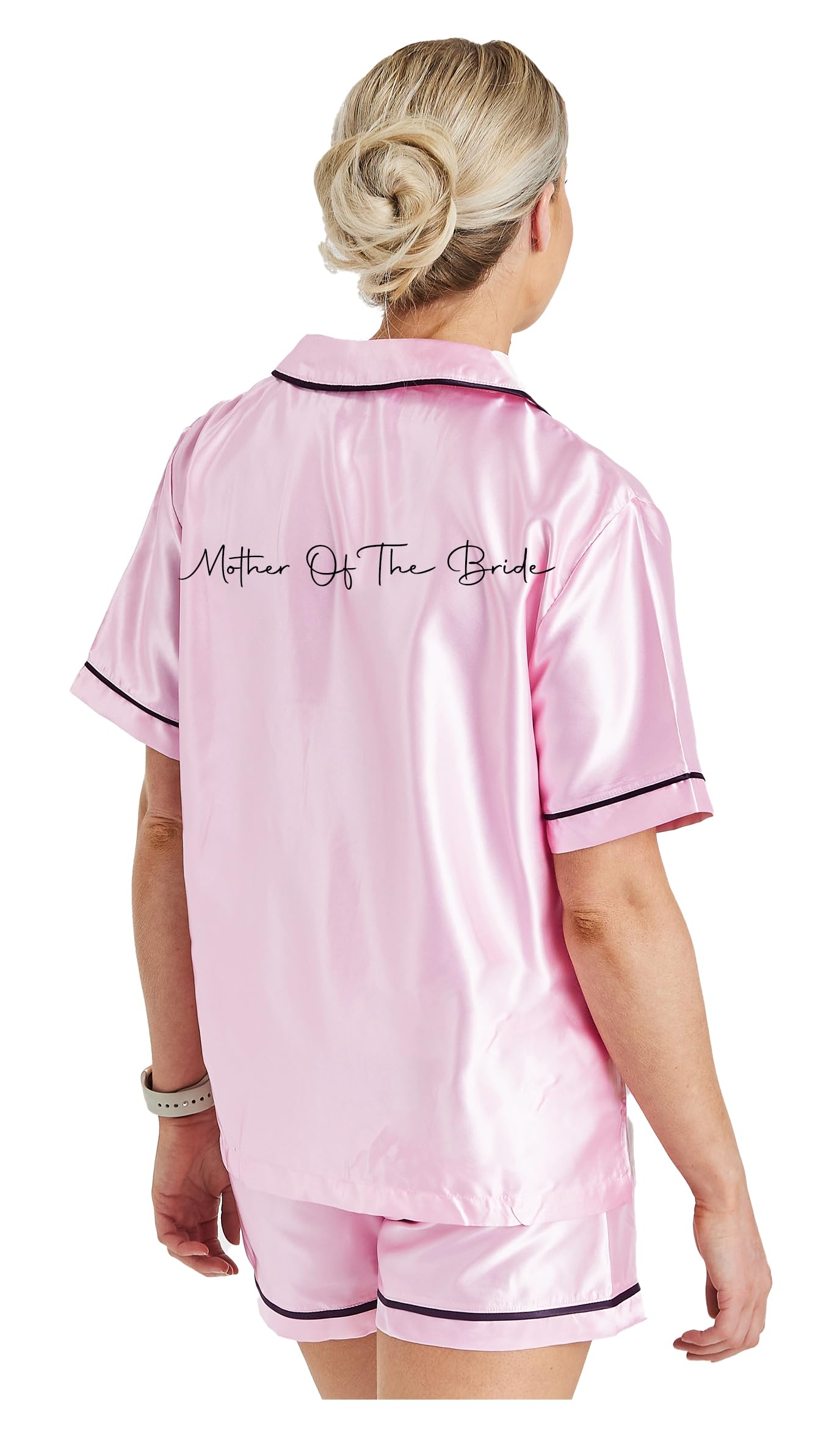 Jjlc Women's - Mother Of The Bride Girls Hen Party Wedding Bride Bridesmaid Satin Short Pyjamas (, 20-22)